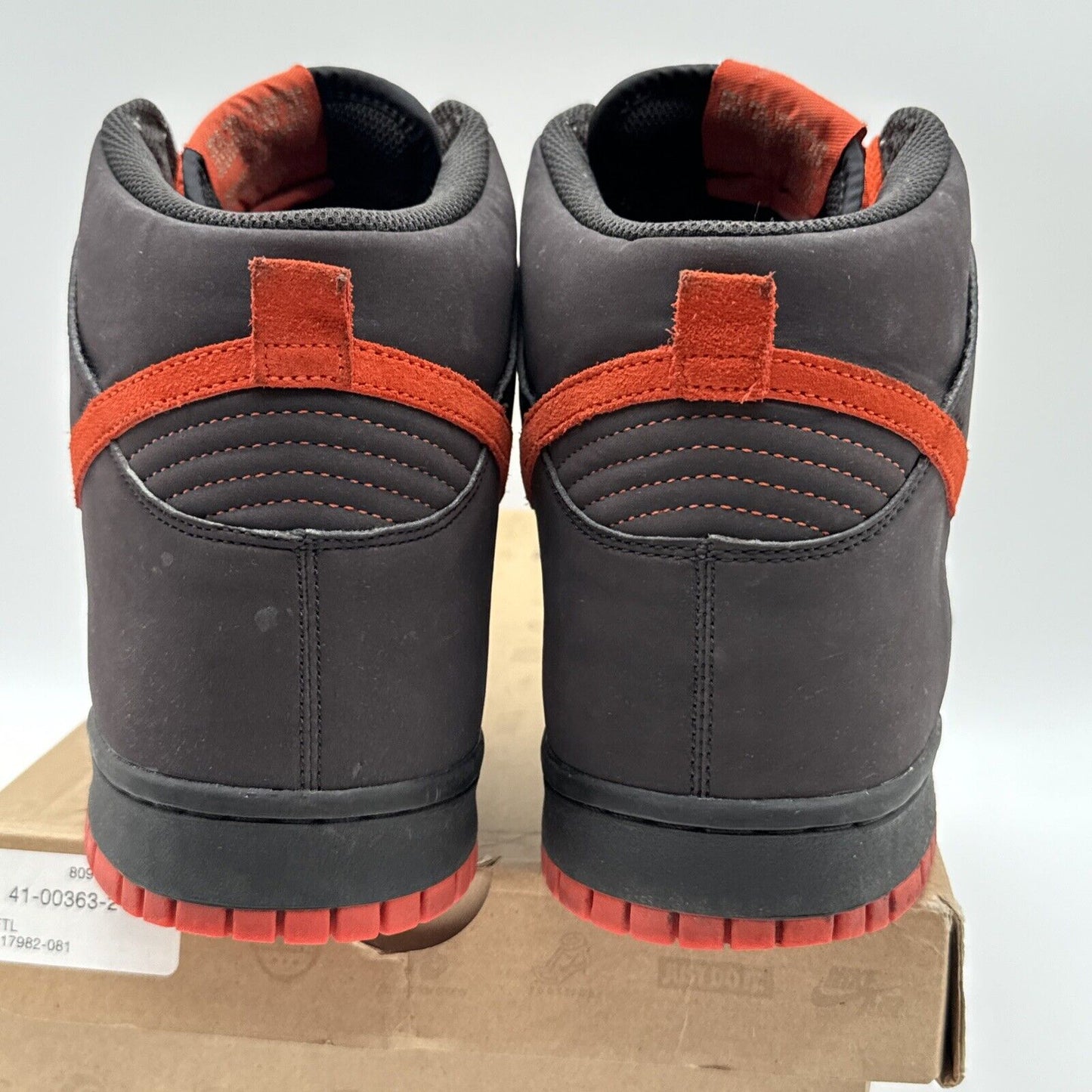 Size 12 - Nike Dunk High Brown - 317982-081 Orange 2008 Release Suede Leather