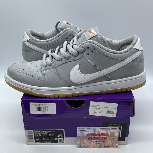 Size 11.5 - Nike SB Dunk Low Wolf Grey Gum White Brown Leather (DV5464-001)