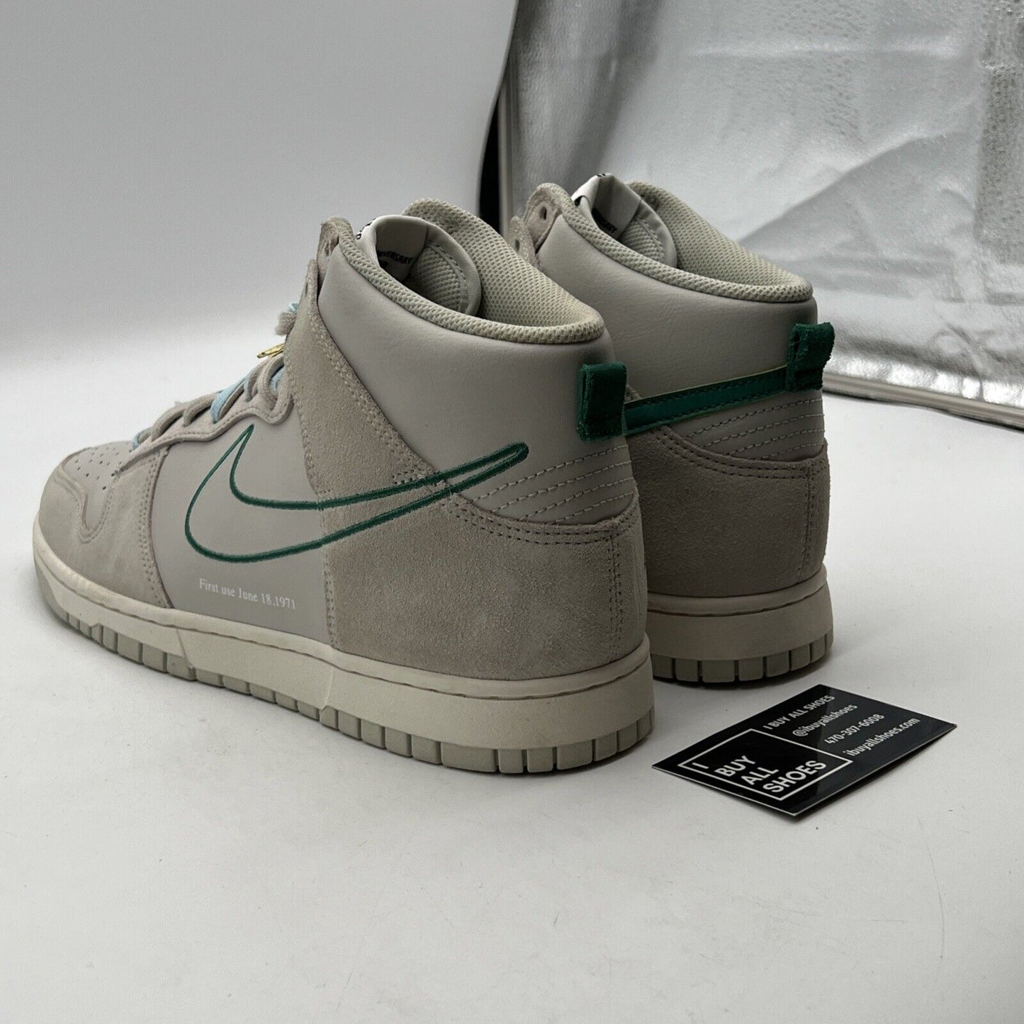 Size 11.5 - Nike Dunk SE High First Use Pack - Green Noise (DH0960-001)