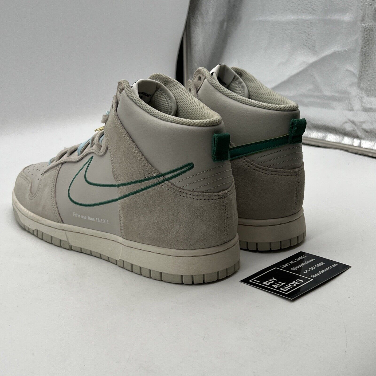 Size 11.5 - Nike Dunk SE High First Use Pack - Green Noise (DH0960-001)