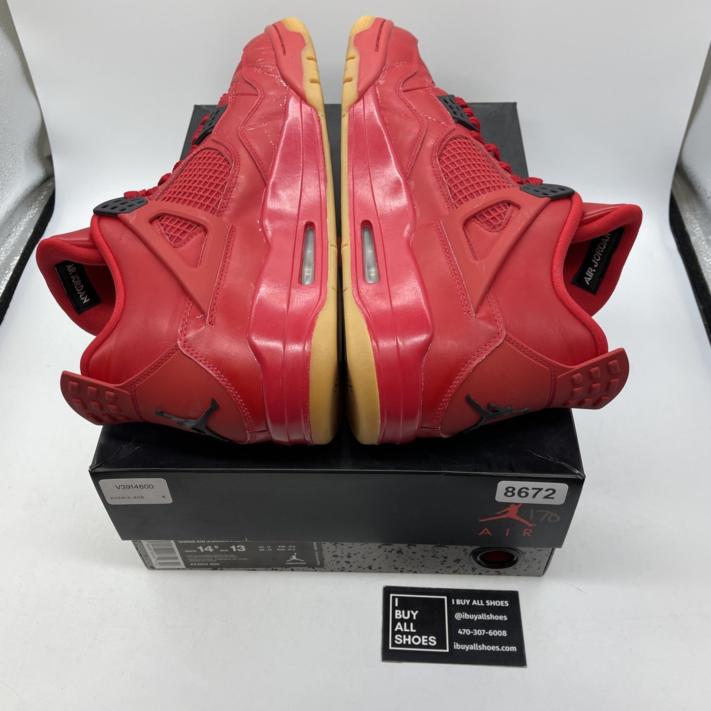 Size 14.5W - Air Jordan 4 Retro NRG Singles Day Red Leather (AV3914-600)