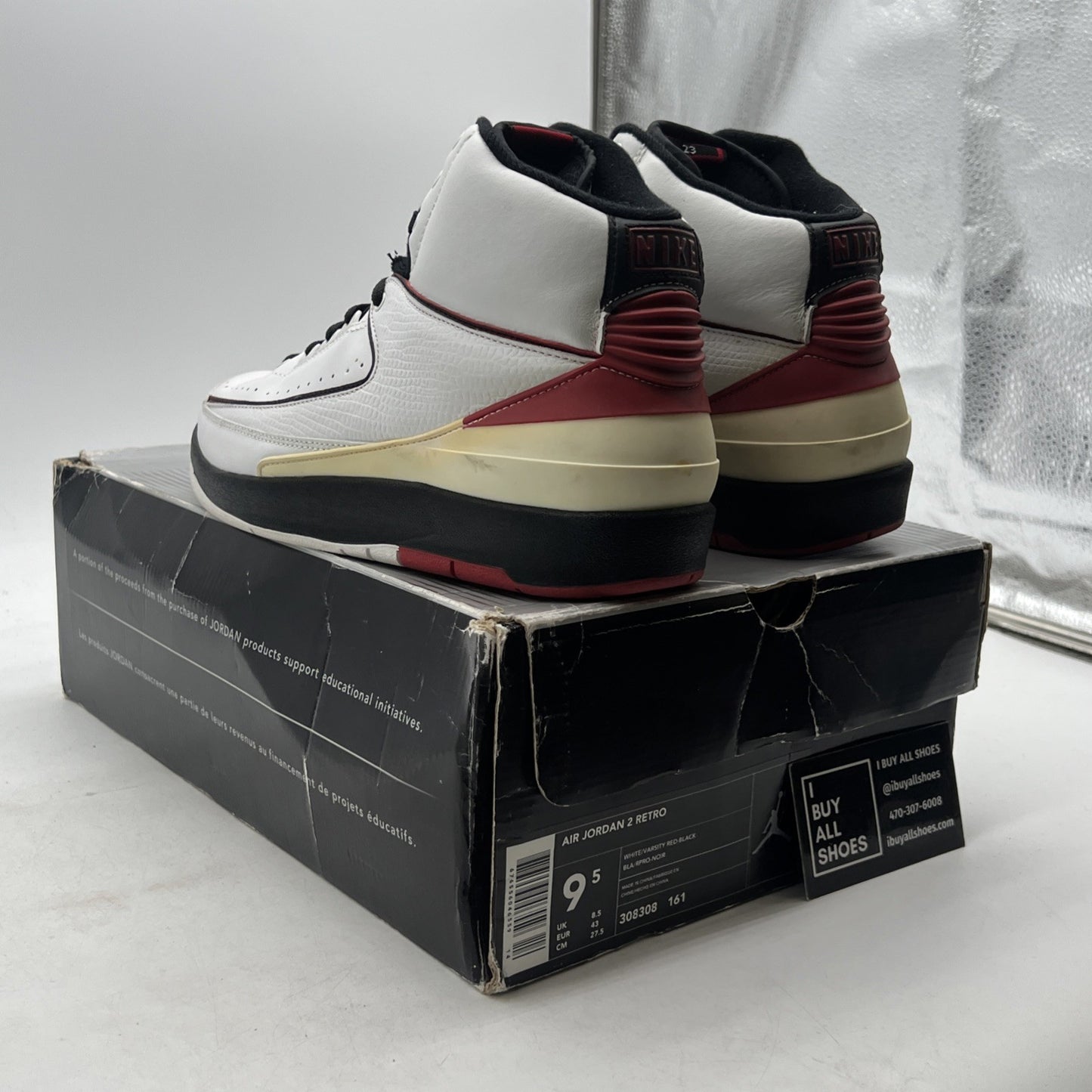 Size 9.5 - Air Jordan 2 Retro 2004 (308308-161)