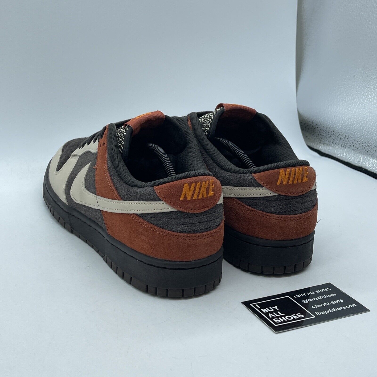 Size 12 - Nike Dunk Low Red Panda Black Brown Suede Leather (FV0395-200)