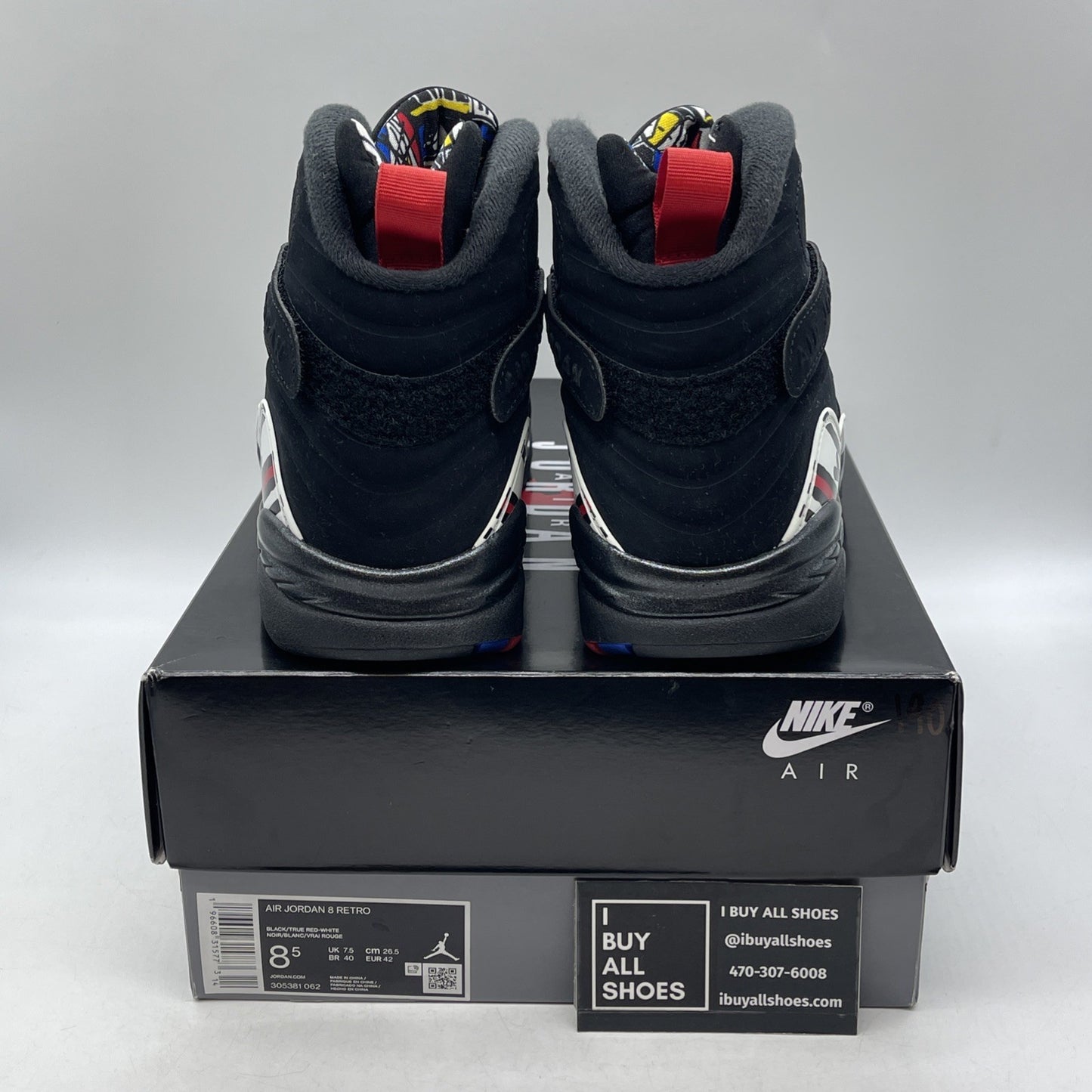 Size 8.5 - Air Jordan 8 Retro Mid Playoff (305381-062)
