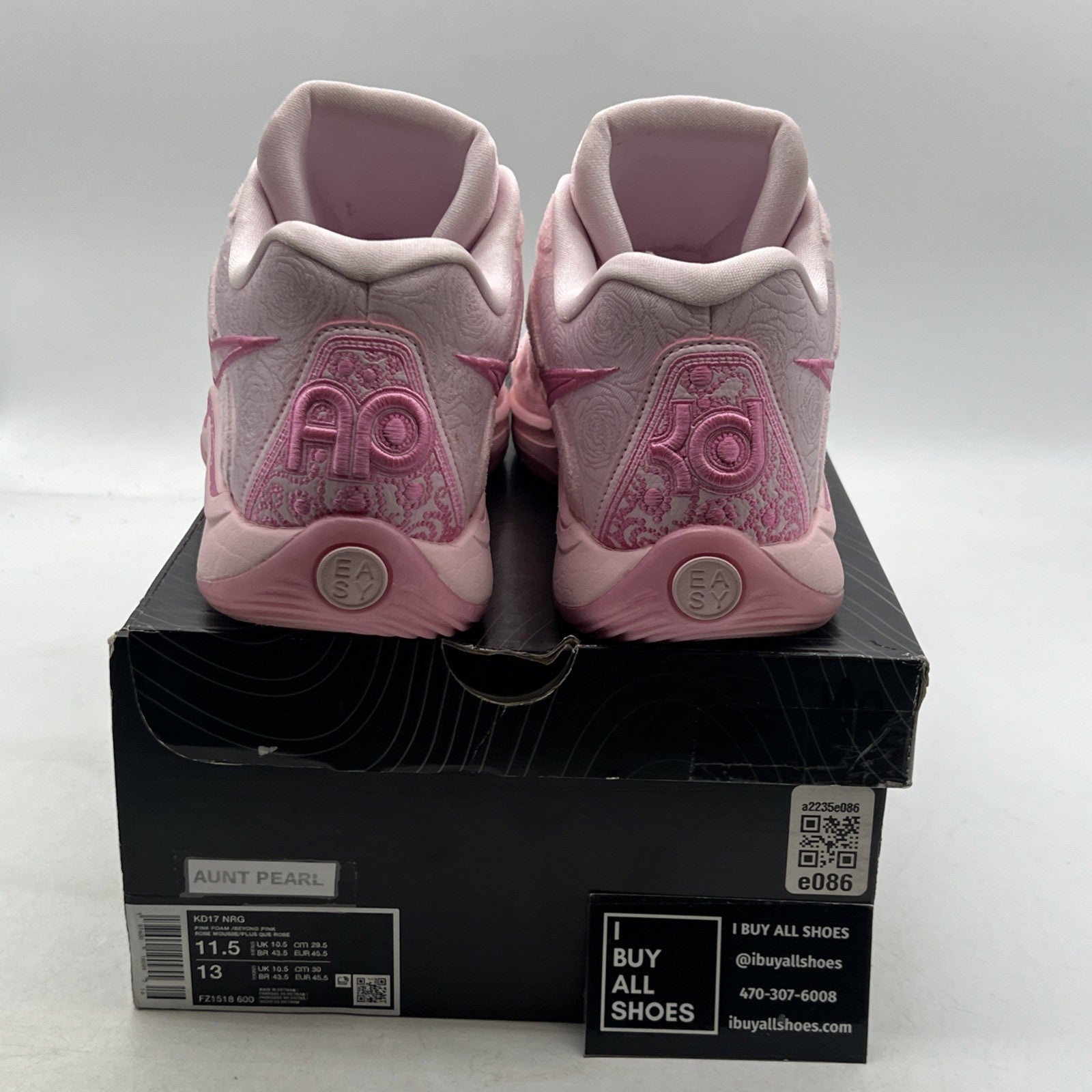Size 11.5 - Nike KD 17 NRG Aunt Pearl (FZ1518-600)