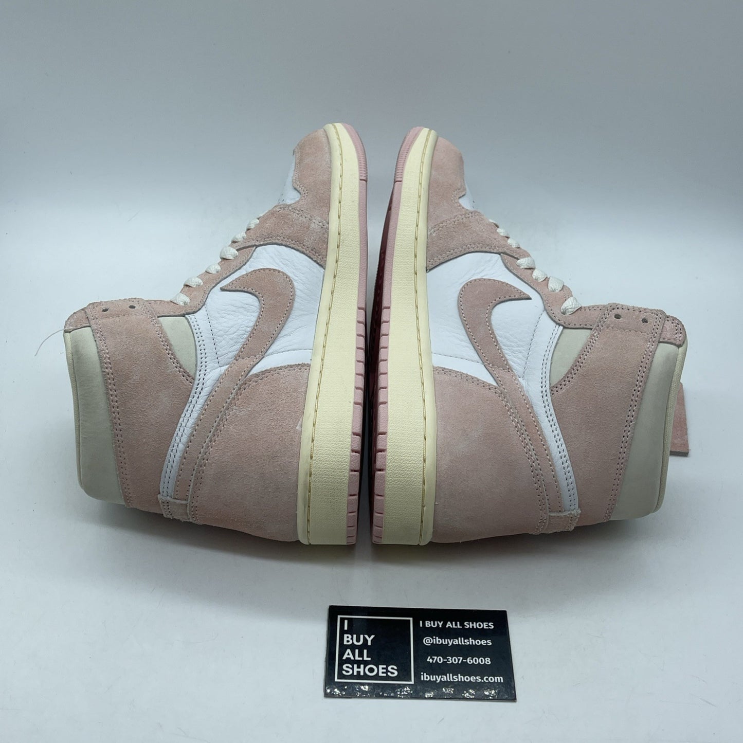 Size 10.5W - Air Jordan 1 Retro OG High Washed Pink Suede Leather (FD2596-600)
