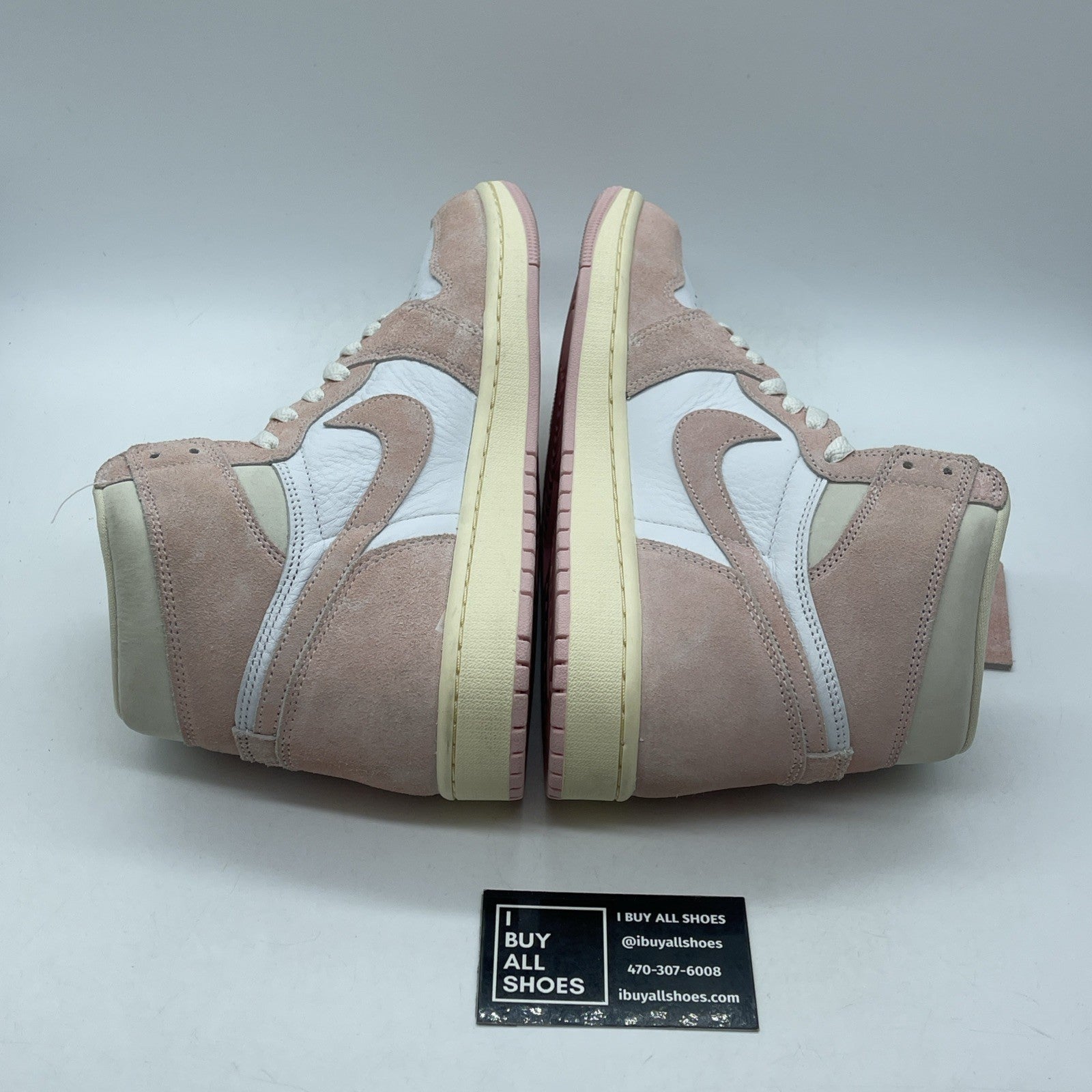 Size 10.5W - Air Jordan 1 Retro OG High Washed Pink Suede Leather (FD2596-600)