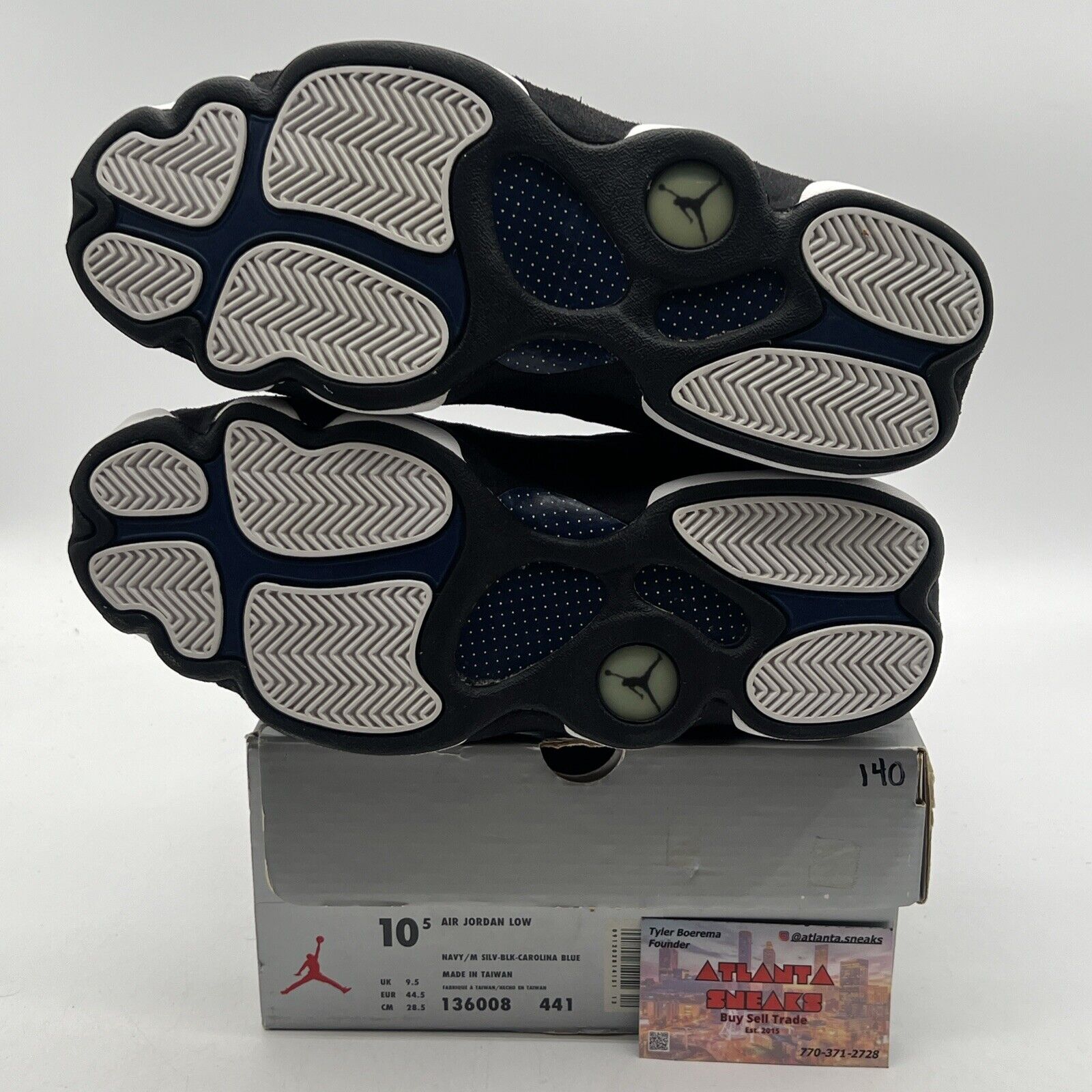 Size 10.5 - Air Jordan 13 OG 1998 Low Brave Blue Black White Leather 136008-441