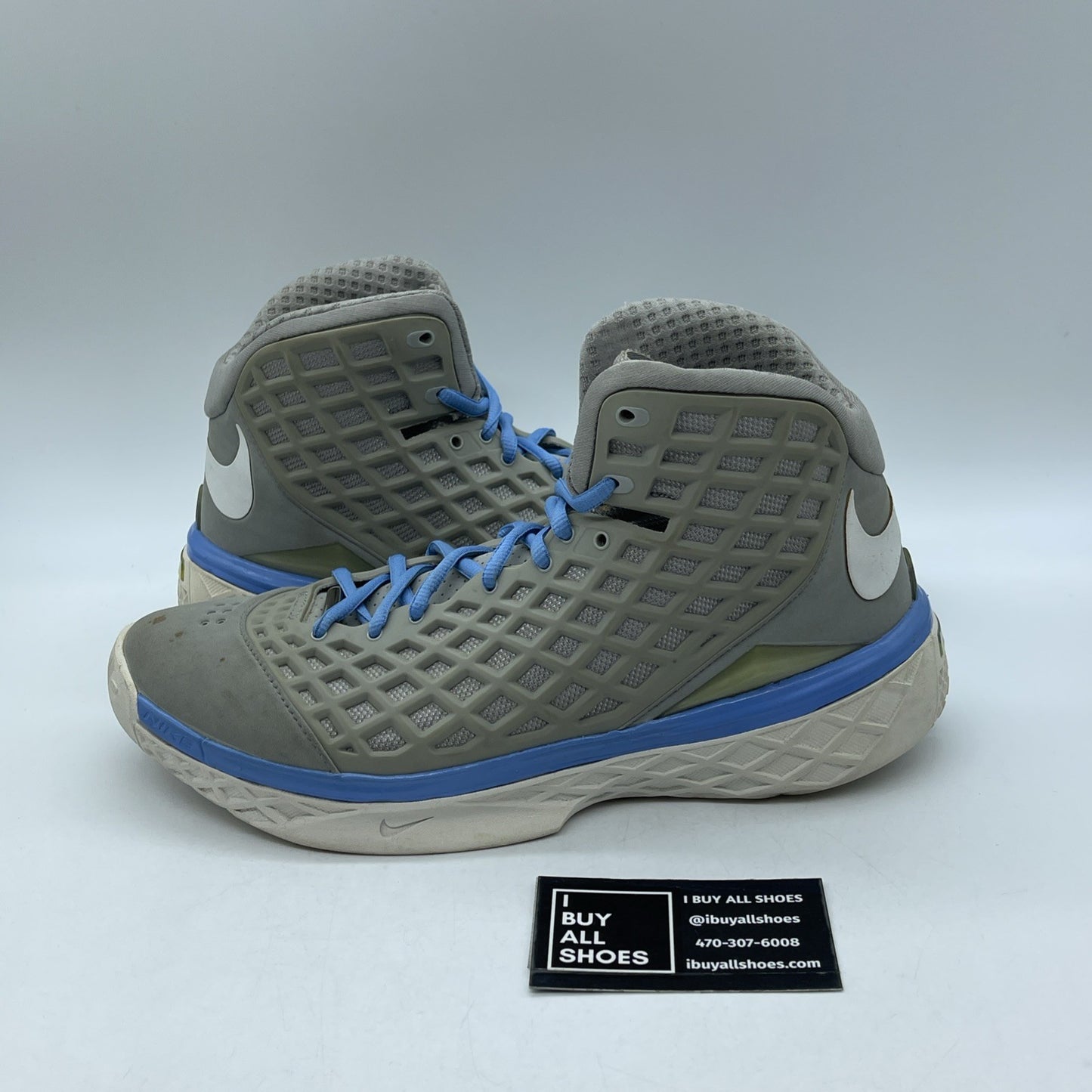 Size 9 - Nike Zoom Kobe 3 MPLS Grey Blue White Suede Leather (318090-011)