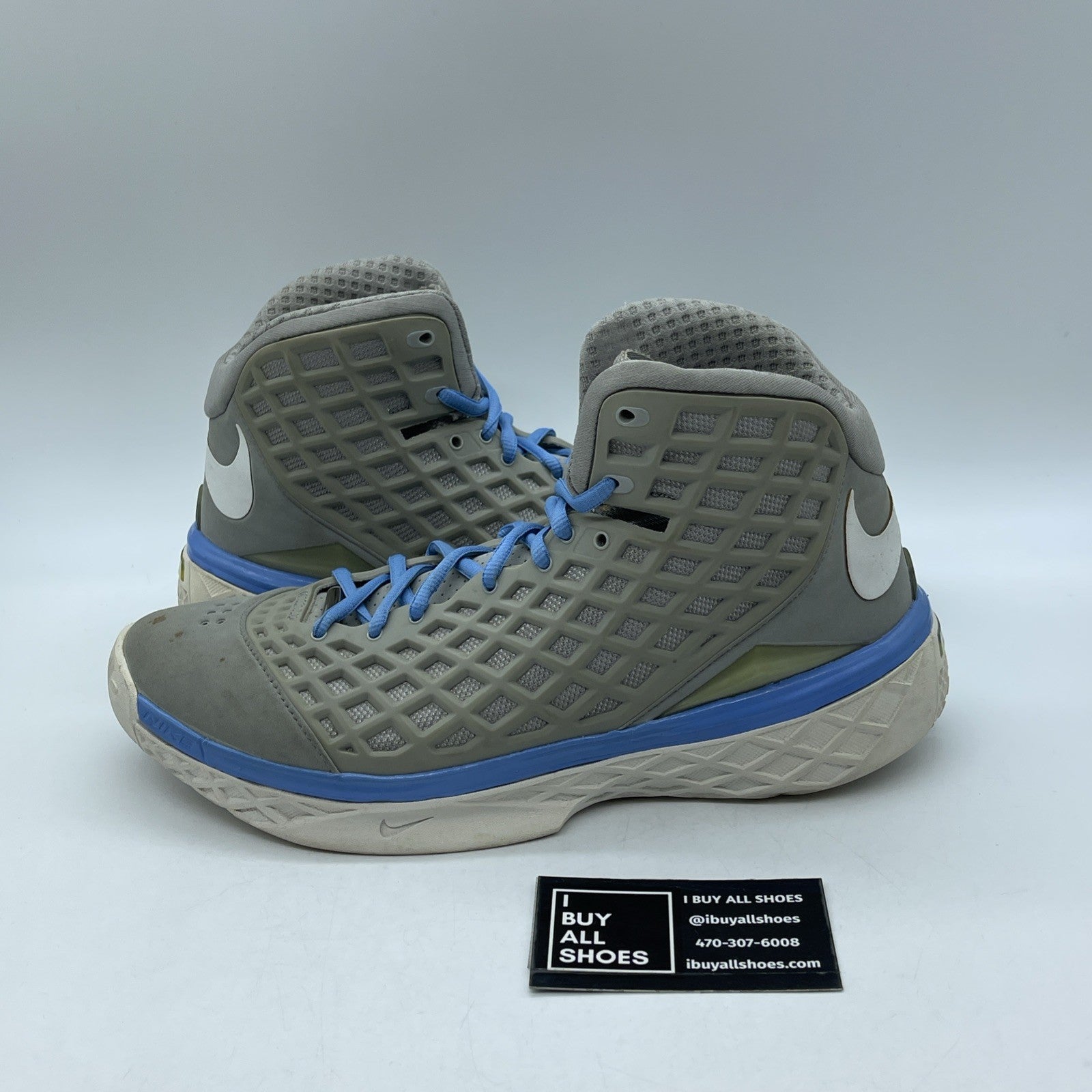 Size 9 - Nike Zoom Kobe 3 MPLS Grey Blue White Suede Leather (318090-011)