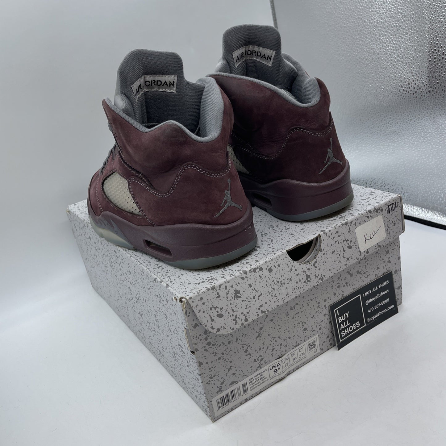 Size 9.5 - Air Jordan 5 Retro SE 2023 Burgundy Grey Suede (DZ4131-600)