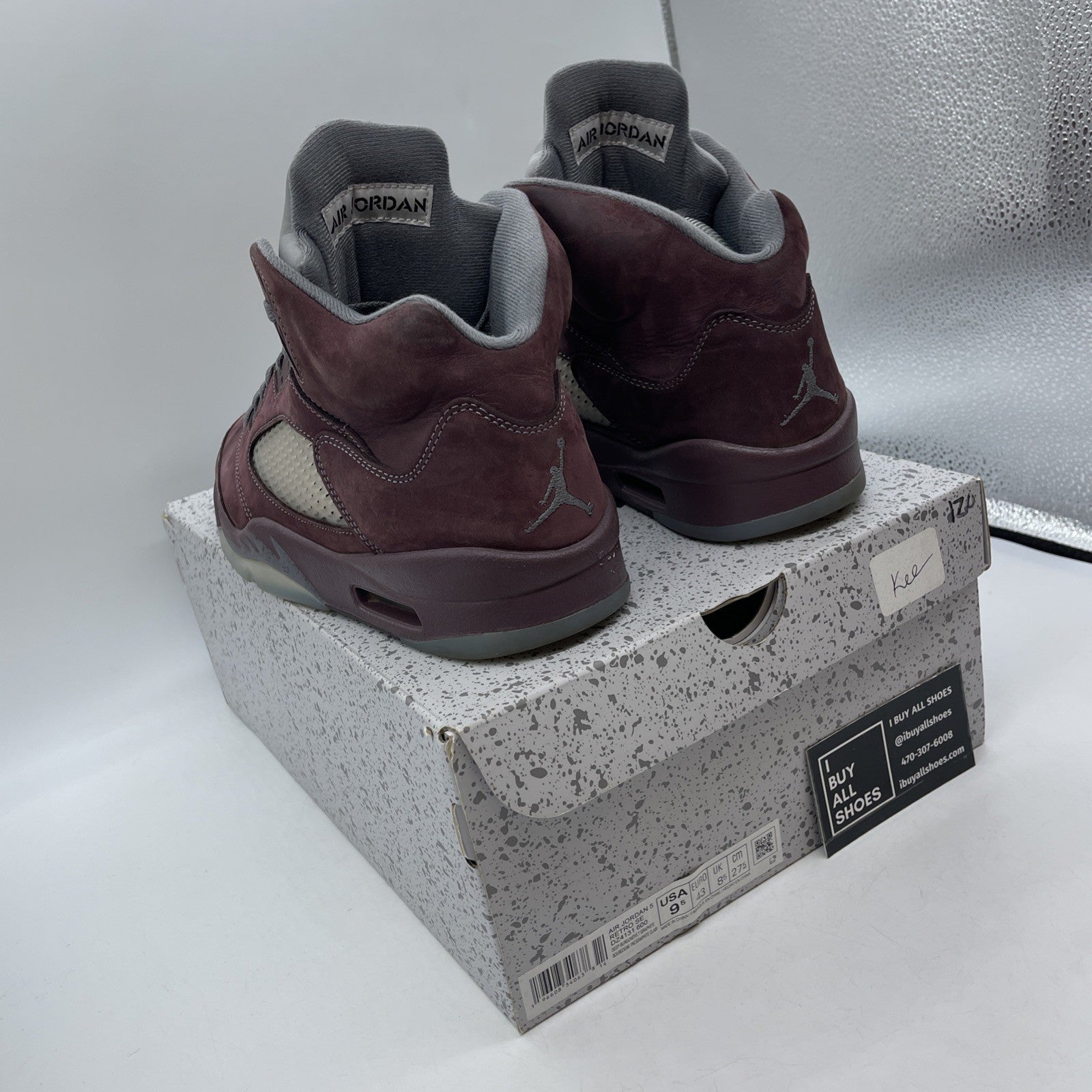 Size 9.5 - Air Jordan 5 Retro SE 2023 Burgundy Grey Suede (DZ4131-600)