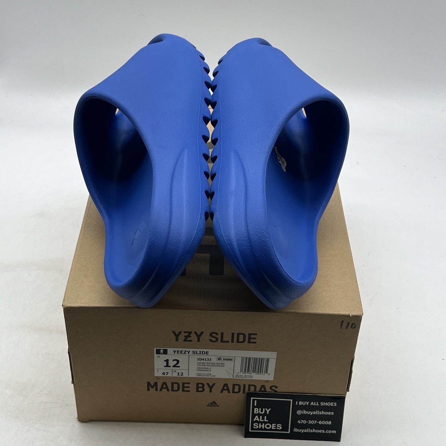 Size 12 - Adidas Yeezy Slide “Azure” (ID4133)