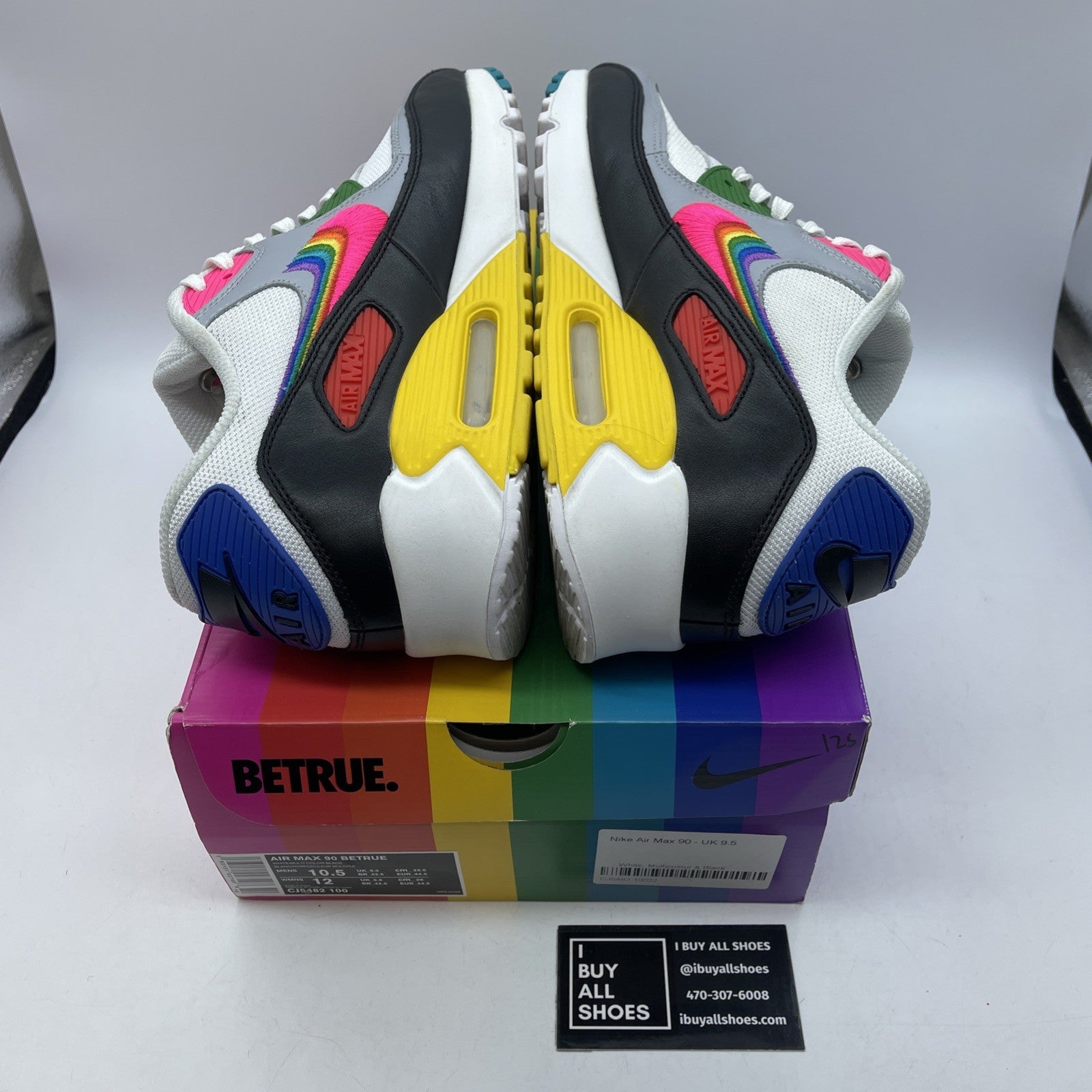 Size 10.5 - Nike Air Max 90 Be True White Black Suede Leather (CJ5482-100)
