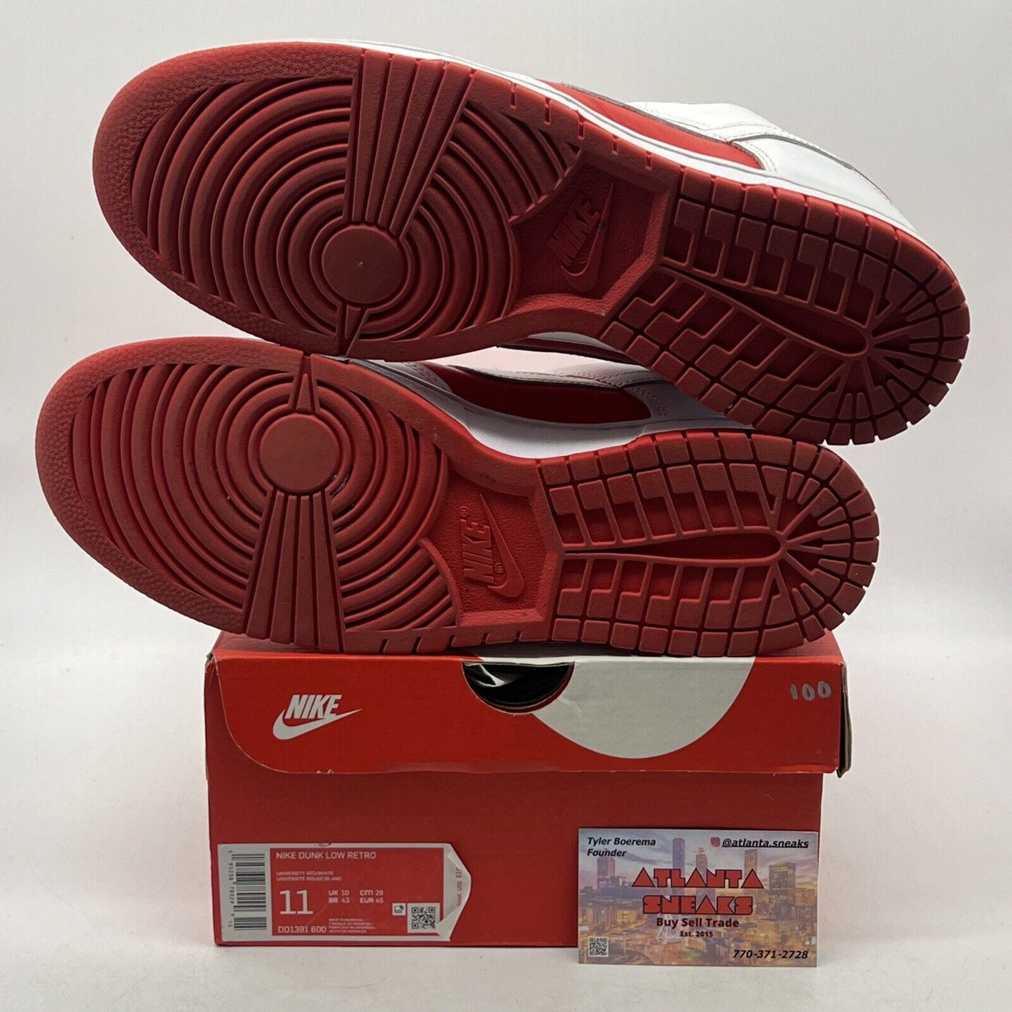 Size 11 - Nike Dunk Low Championship Red Leather (DD1391-600)