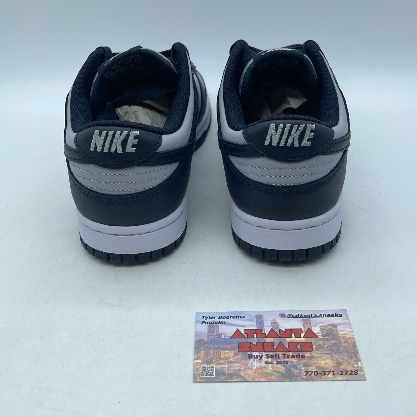 Size 8.5 - Nike Dunk Low Georgetown Blue White Grey Leather (DD1391-003)