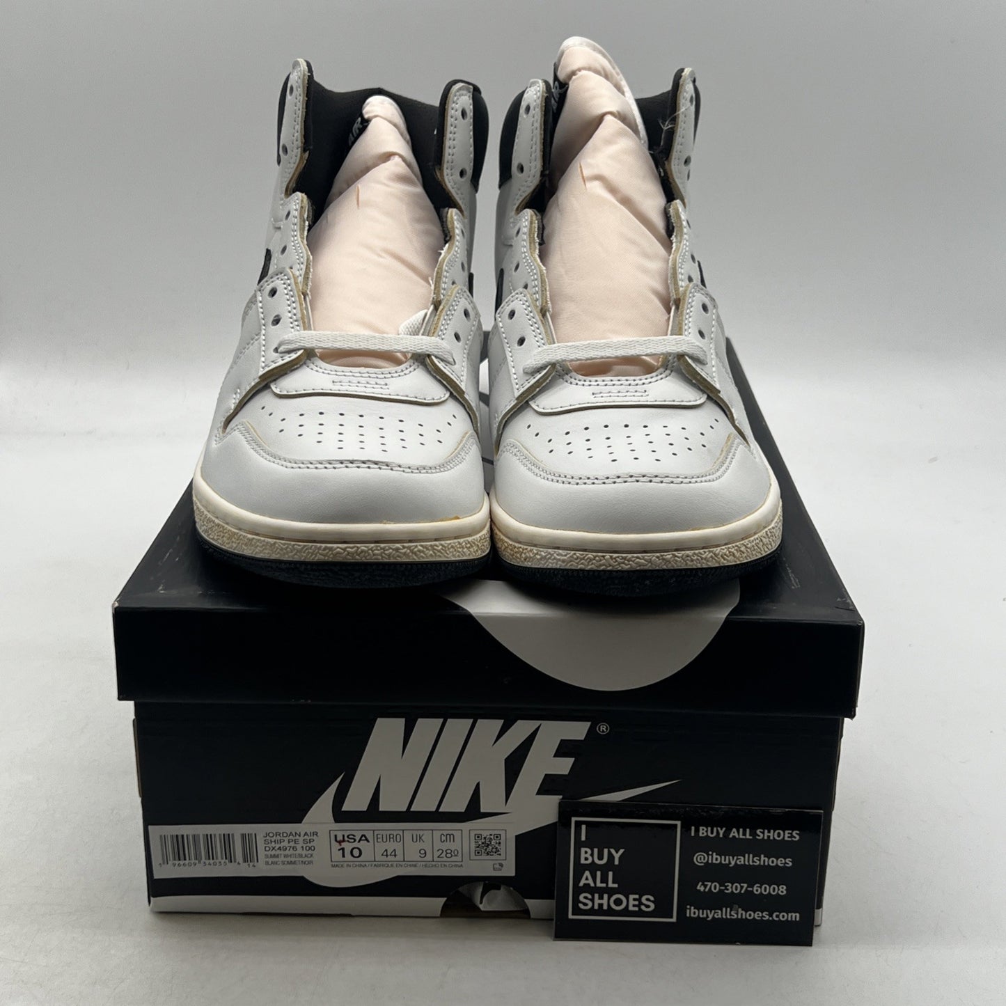 Size 10 - Air Jordan A Ma Maniére x Jordan Air Ship PE SP White Black