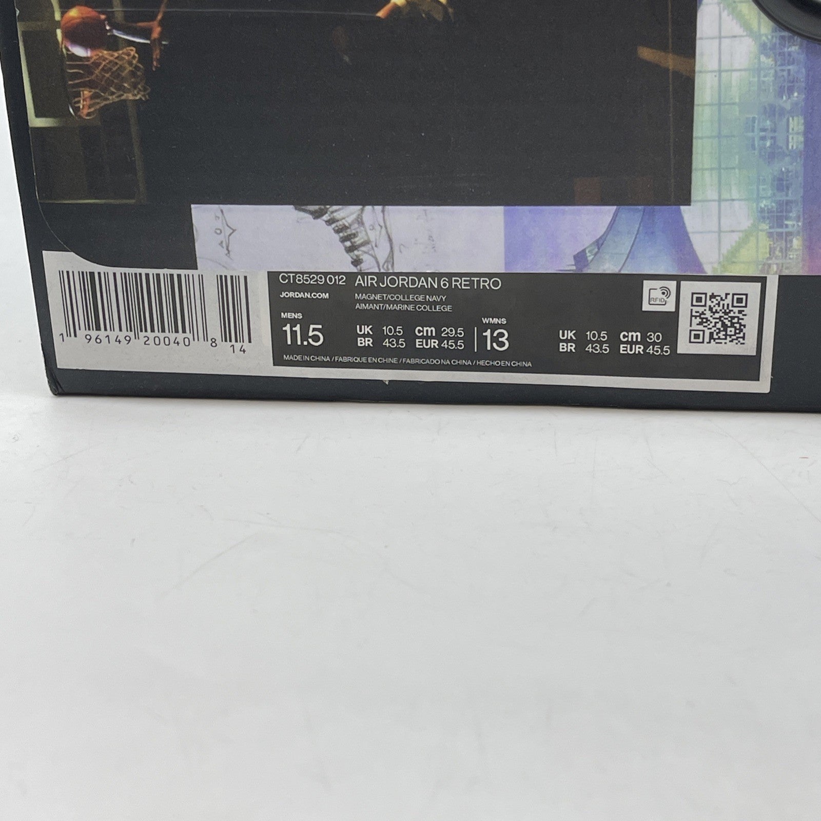Size 11.5 - Jordan 6 Retro Mid Georgetown Blue Grey Suede (CT8529-012)
