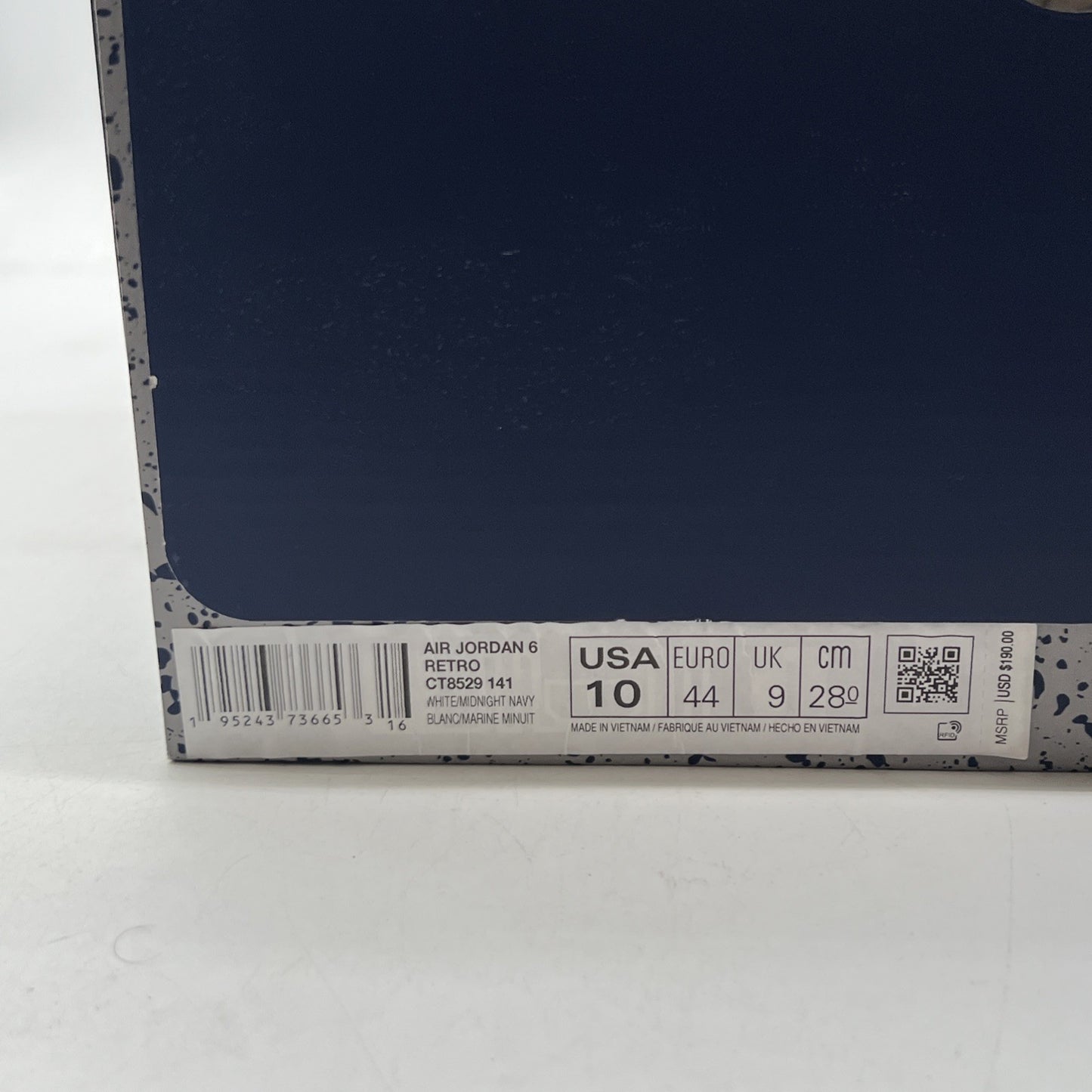 Size 10 - Air Jordan 6 Retro Midnight Navy (CT8529-141)