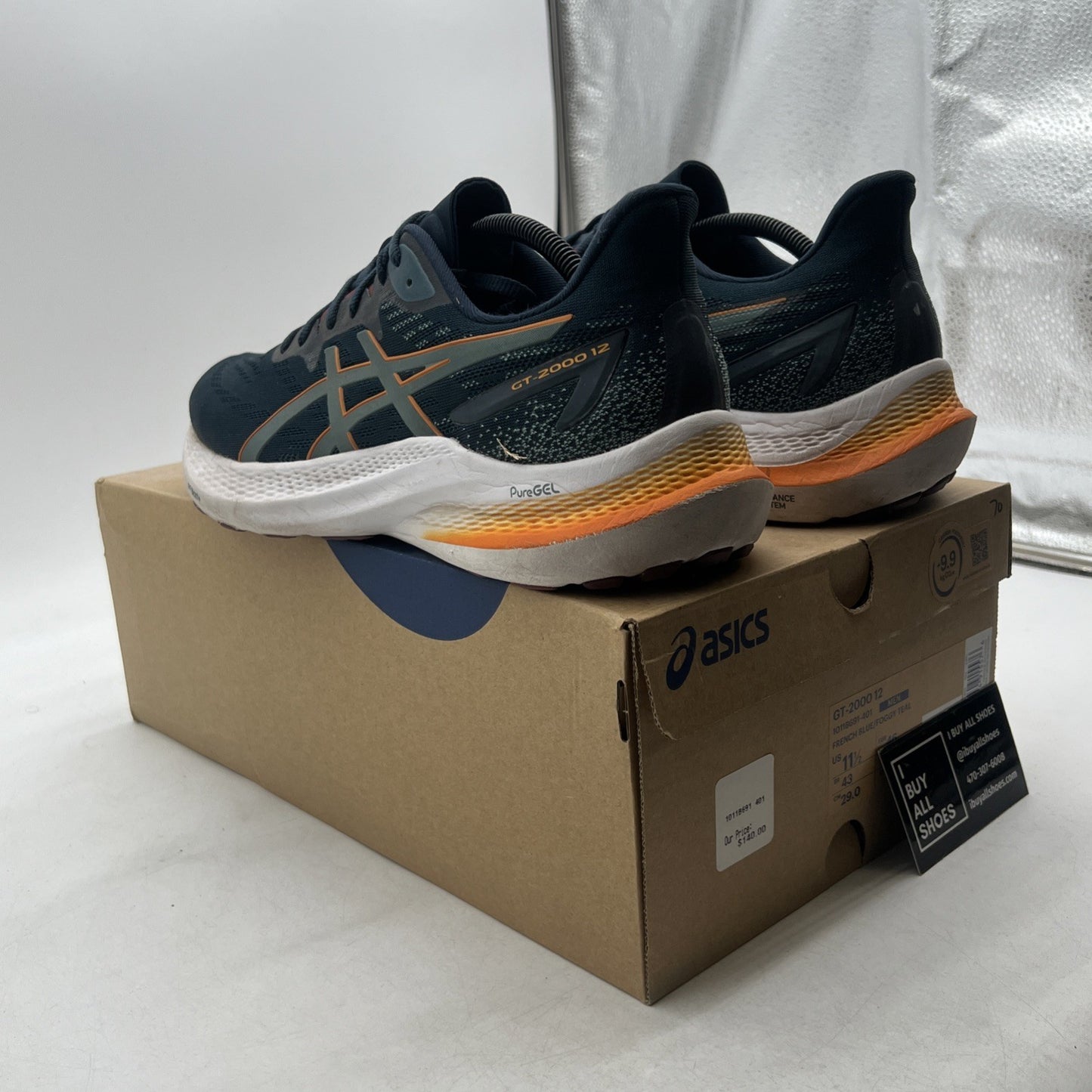 Size 11.5 - Asics GT 2000 12 French Blue Foggy Teal (1011B691-401)