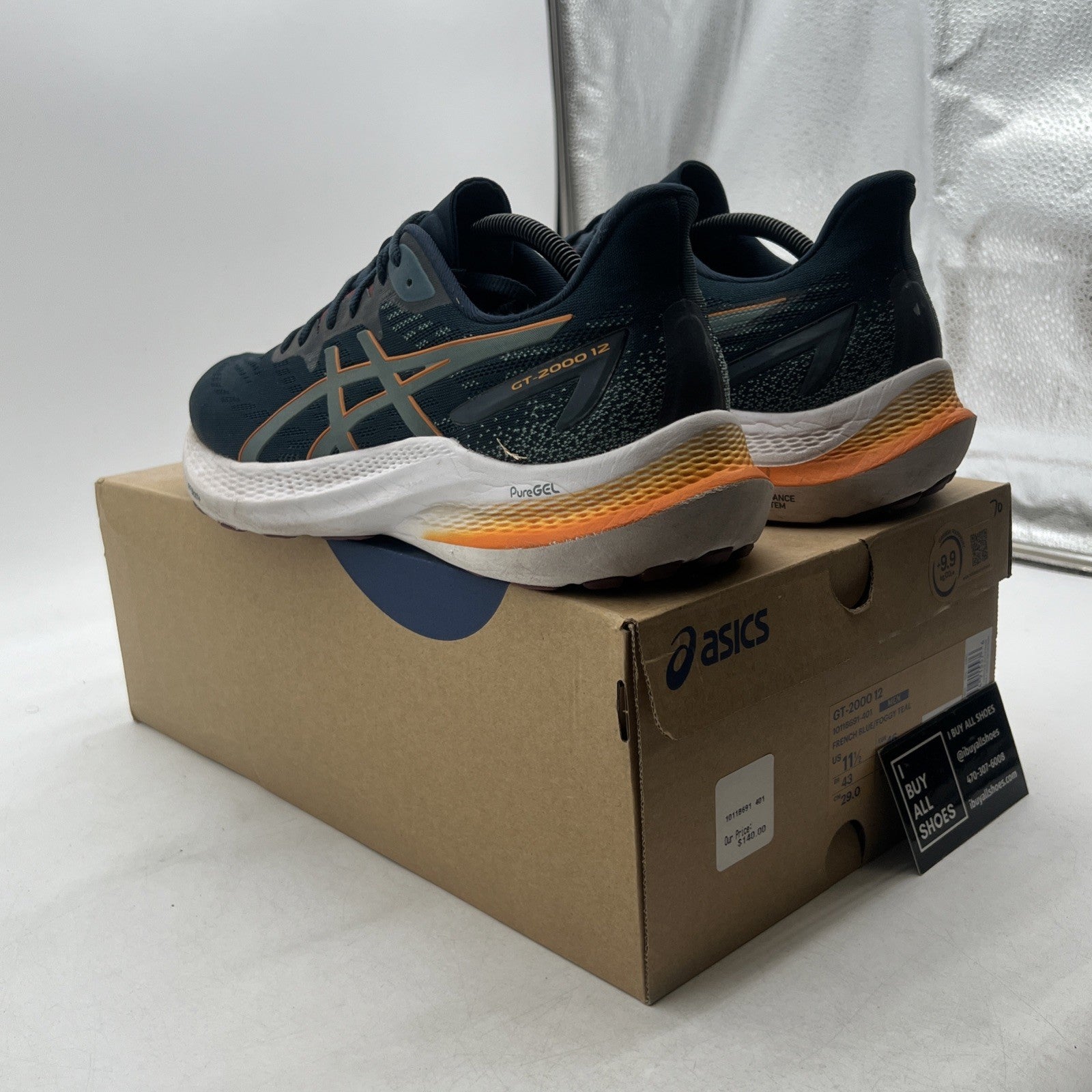 Size 11.5 - Asics GT 2000 12 French Blue Foggy Teal (1011B691-401)