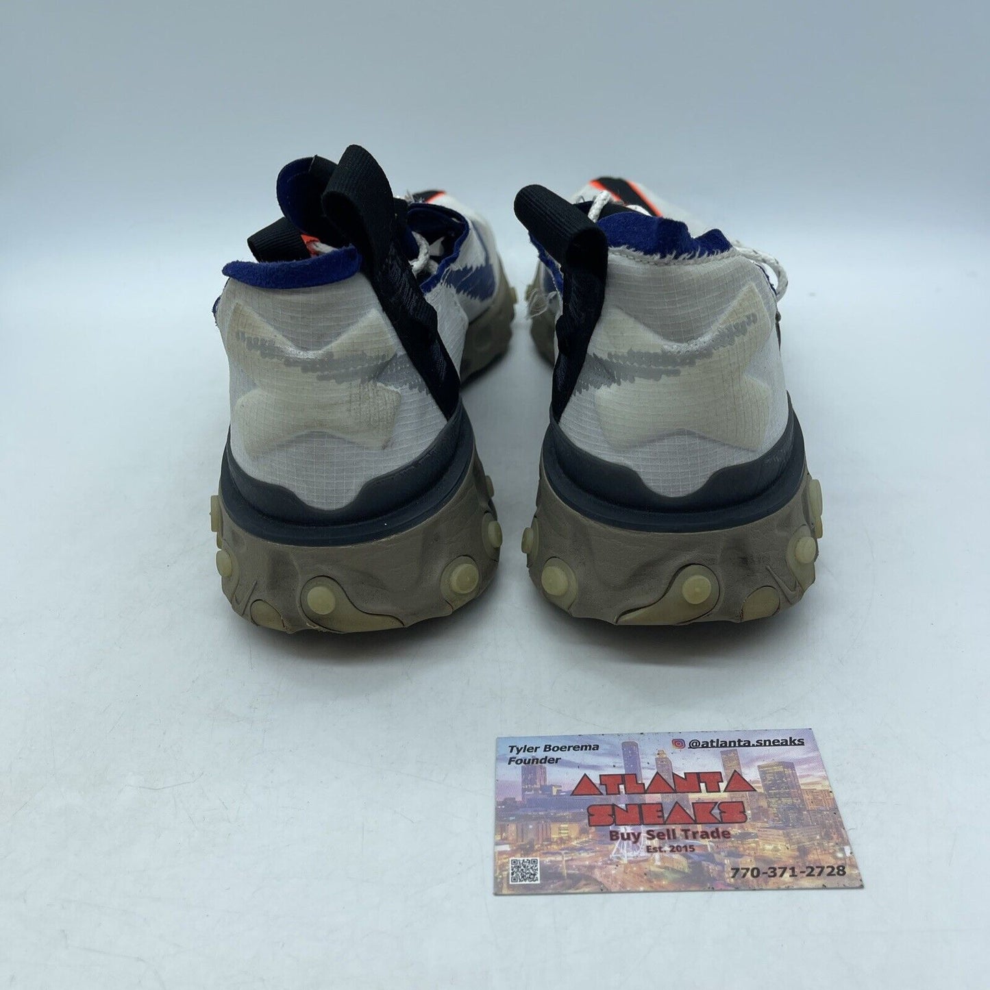 Size 11 - Nike React WR ISPA Summit White Orange Blue Black Suede (AR8555-100)