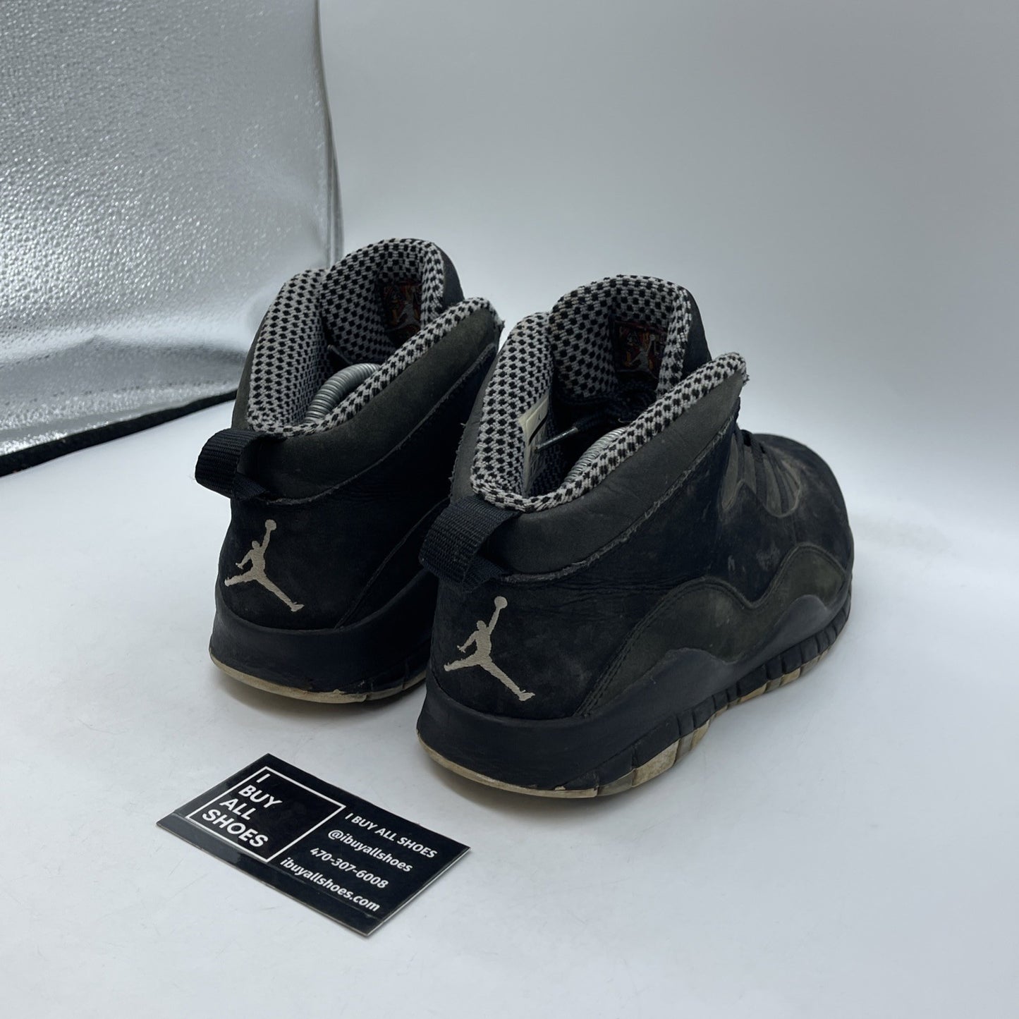 Size 9.5 - Air Jordan 10 Retro Stealth Black Grey Suede (310805-003)