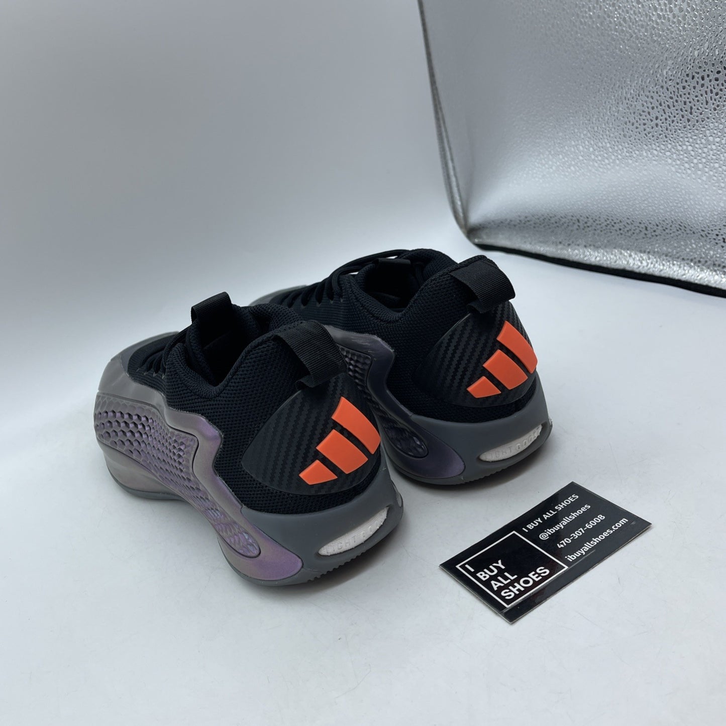 Size 9.5 - adidas AE 1 Low Iron Sharpens Iron Black Purple Suede (JQ8898)