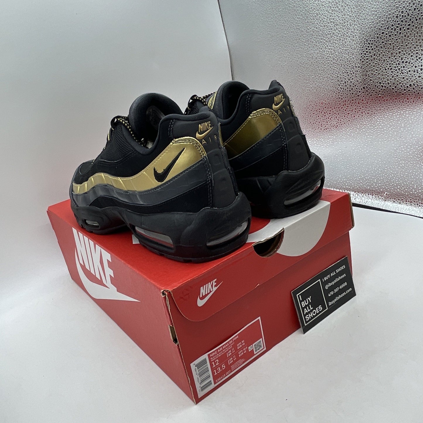 Size 12 - Nike Air Max 95 Premium Metallic Gold (538416-007)