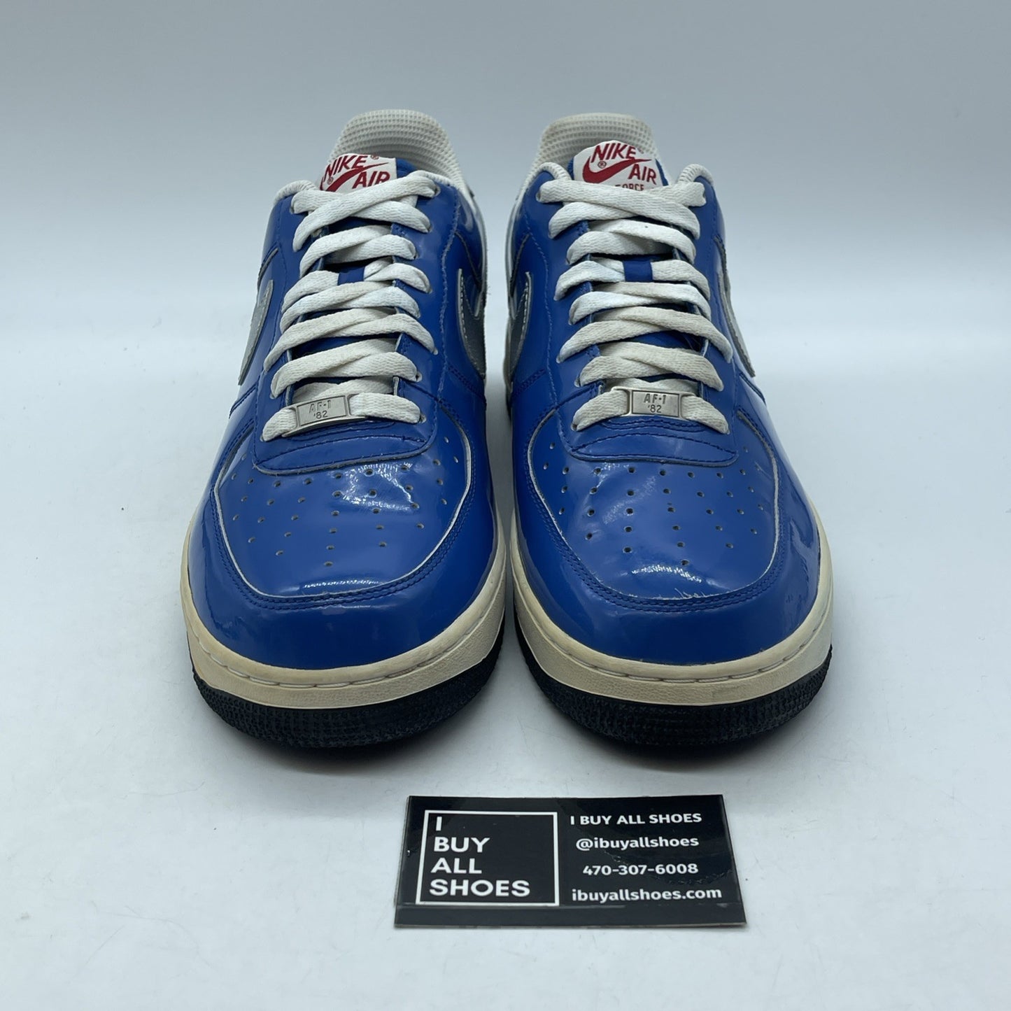 Size 10.5 - Nike Air Force 1 '07 NBA All-Star 2010 Blue Silver (315122-402)