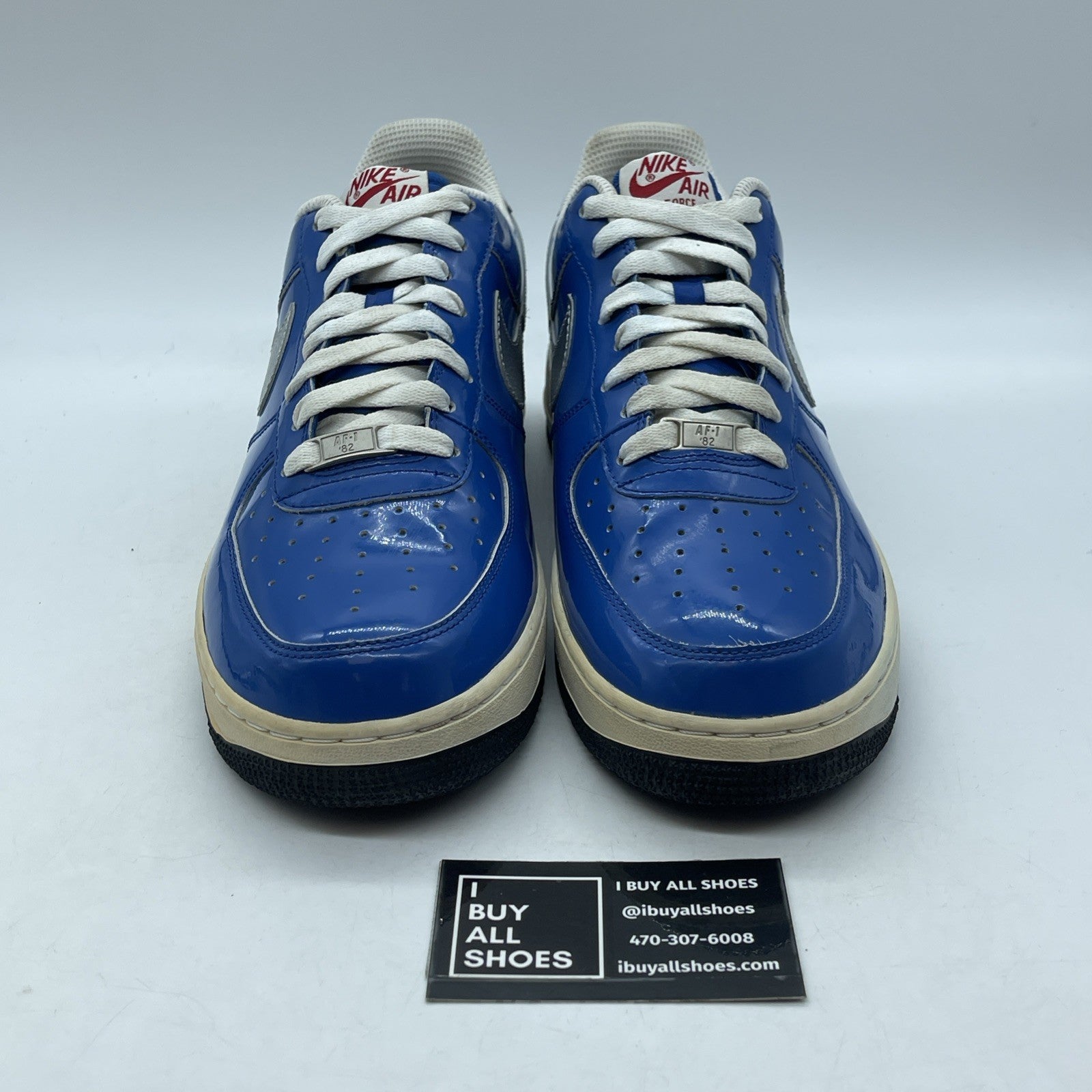 Size 10.5 - Nike Air Force 1 '07 NBA All-Star 2010 Blue Silver (315122-402)