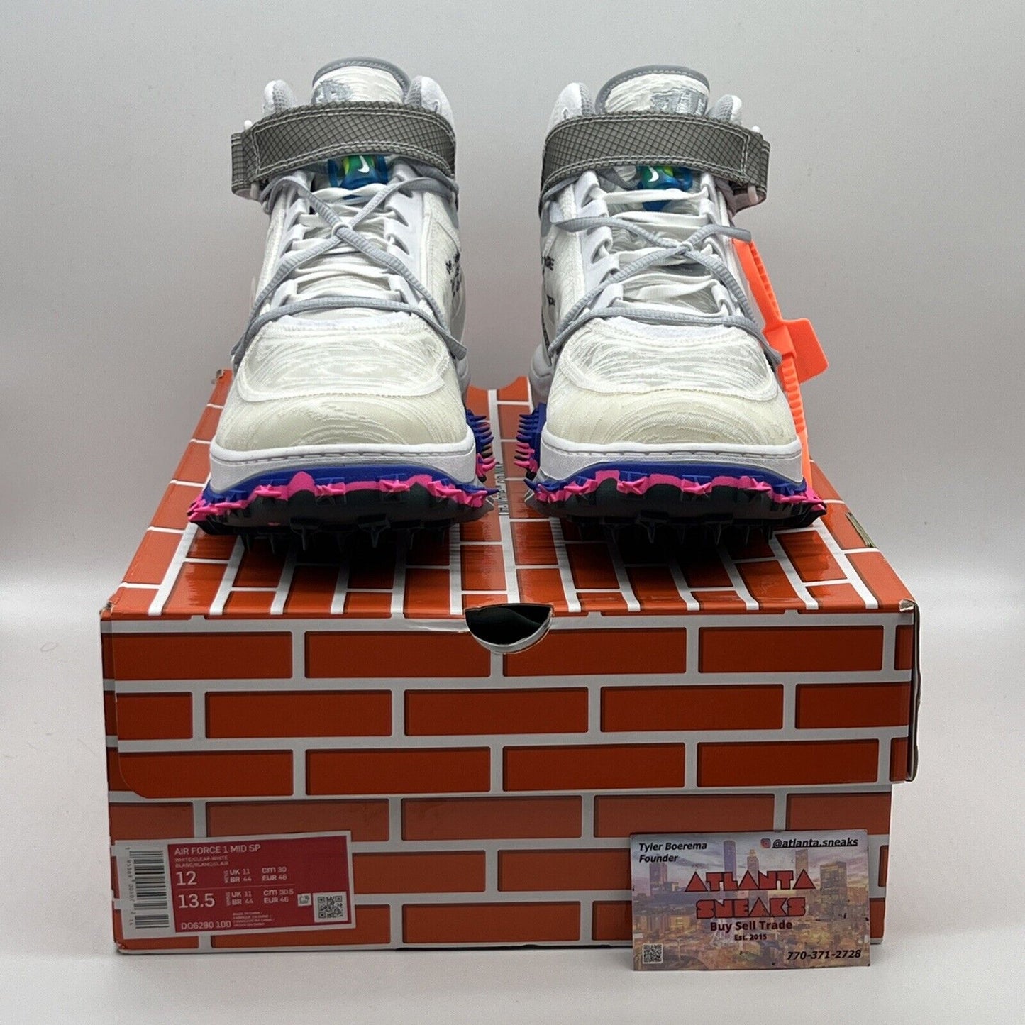 Size 12 - Nike Air Force 1 x Off-White White 2022 Brand New Og All