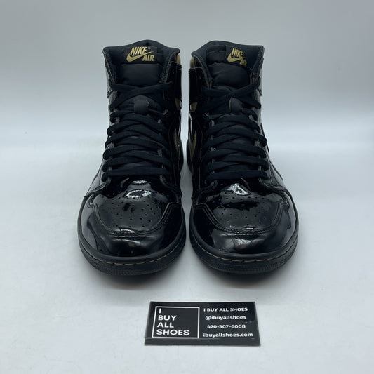 Size 11.5 - Jordan 1 Black Metallic Gold Leather (555088-032)