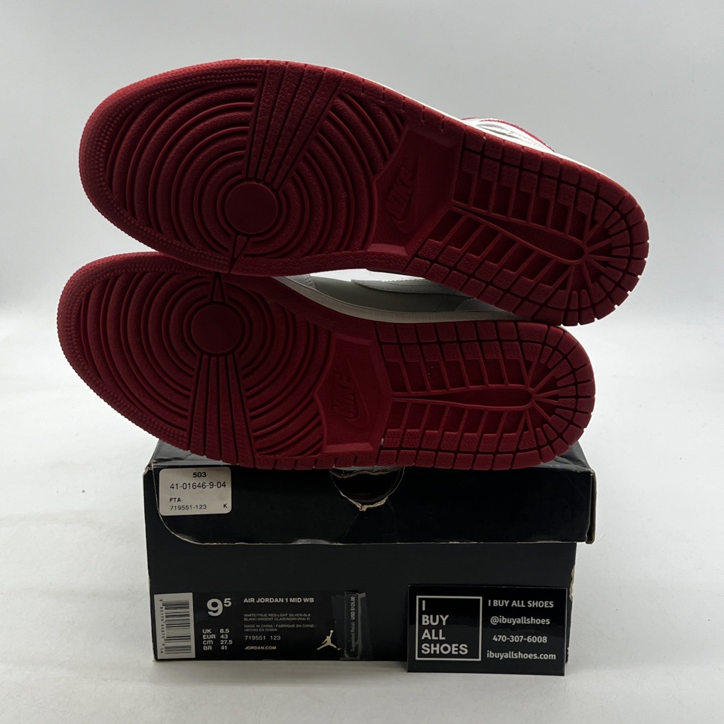 Size 9.5 - Air Jordan 1 2015 Mid Hare (719551-123)