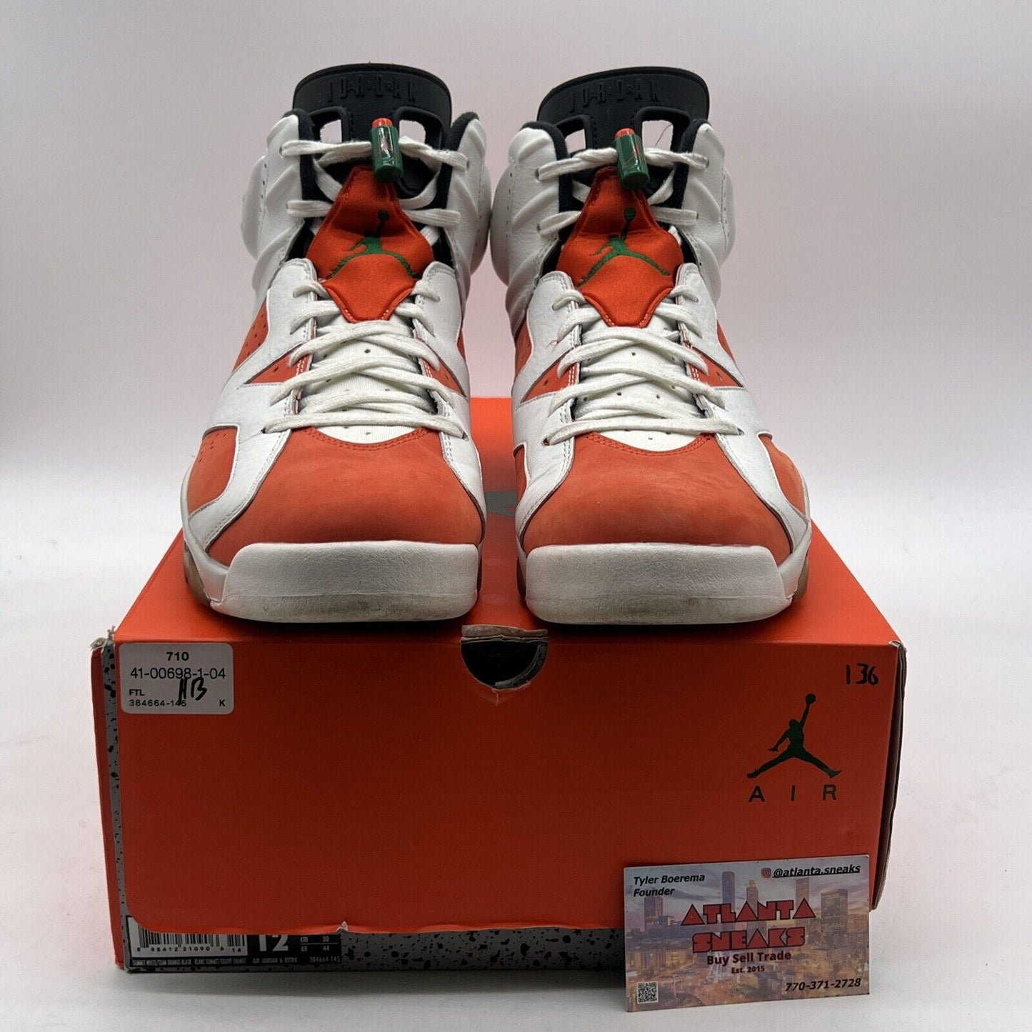Size 12 - Air Jordan 6 Retro Gatorade (384664-145)