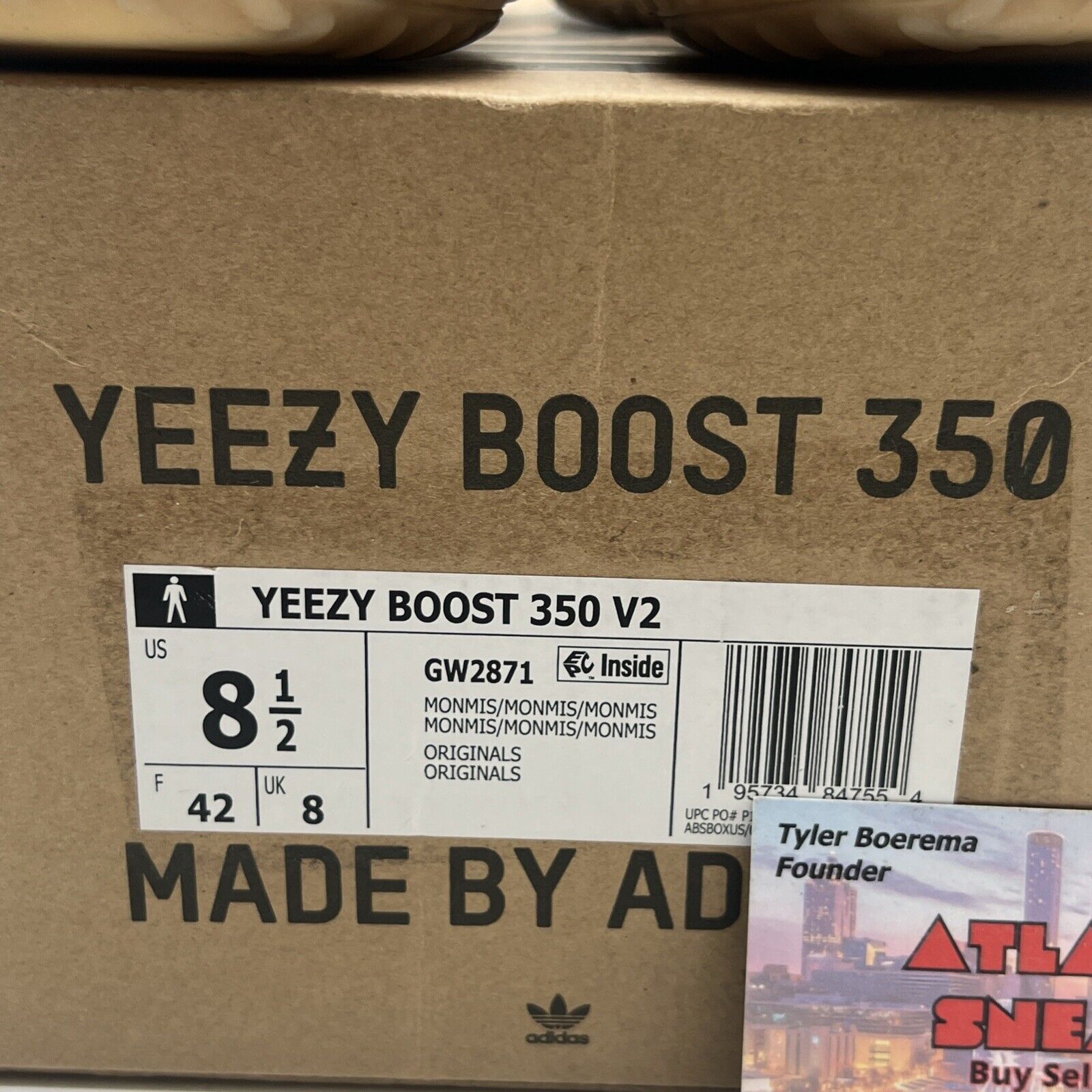 Size 8.5 - adidas Yeezy Boost 350 V2 Mono Mist - (GW2871)