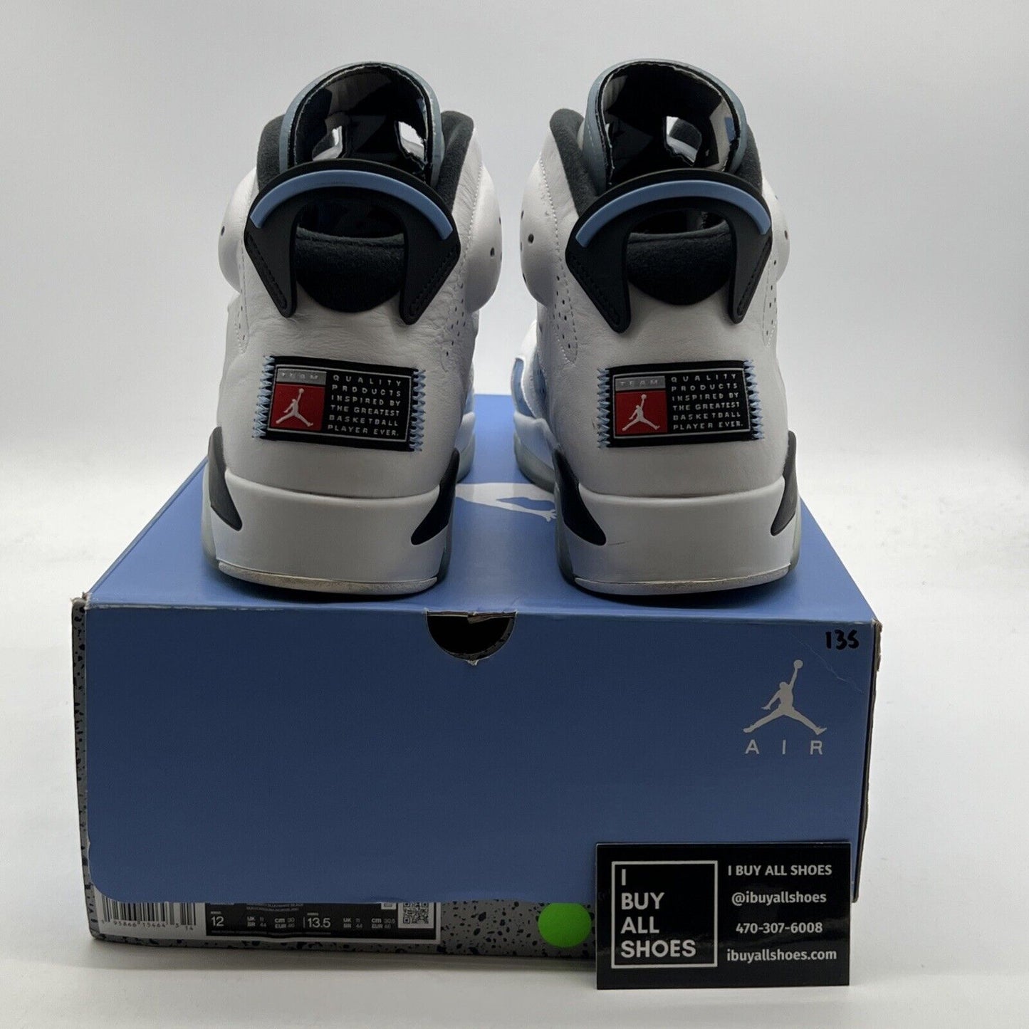 Size 12 - Air Jordan 6 Retro Mid UNC Home (CT8529-410)