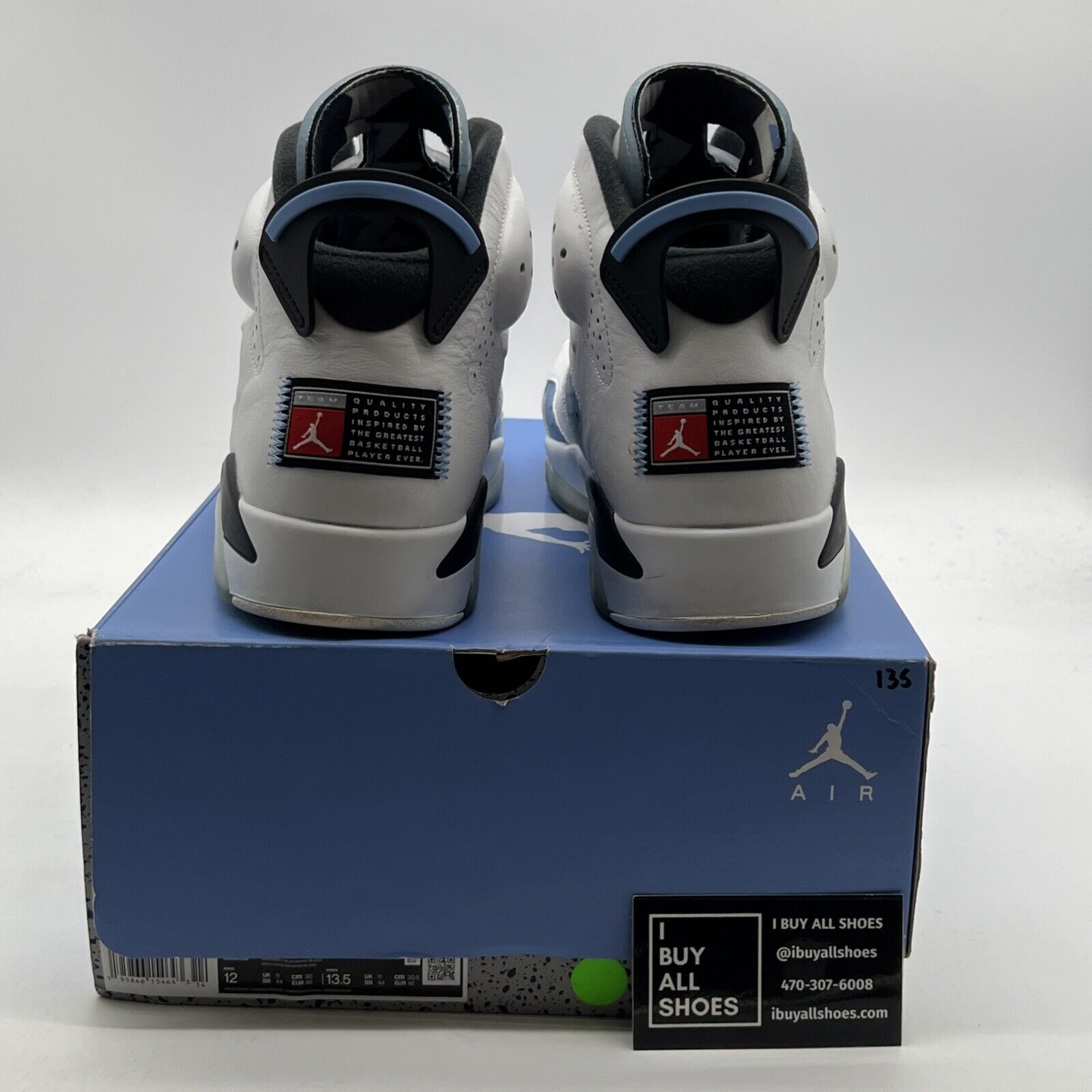 Size 12 - Air Jordan 6 Retro Mid UNC Home (CT8529-410)