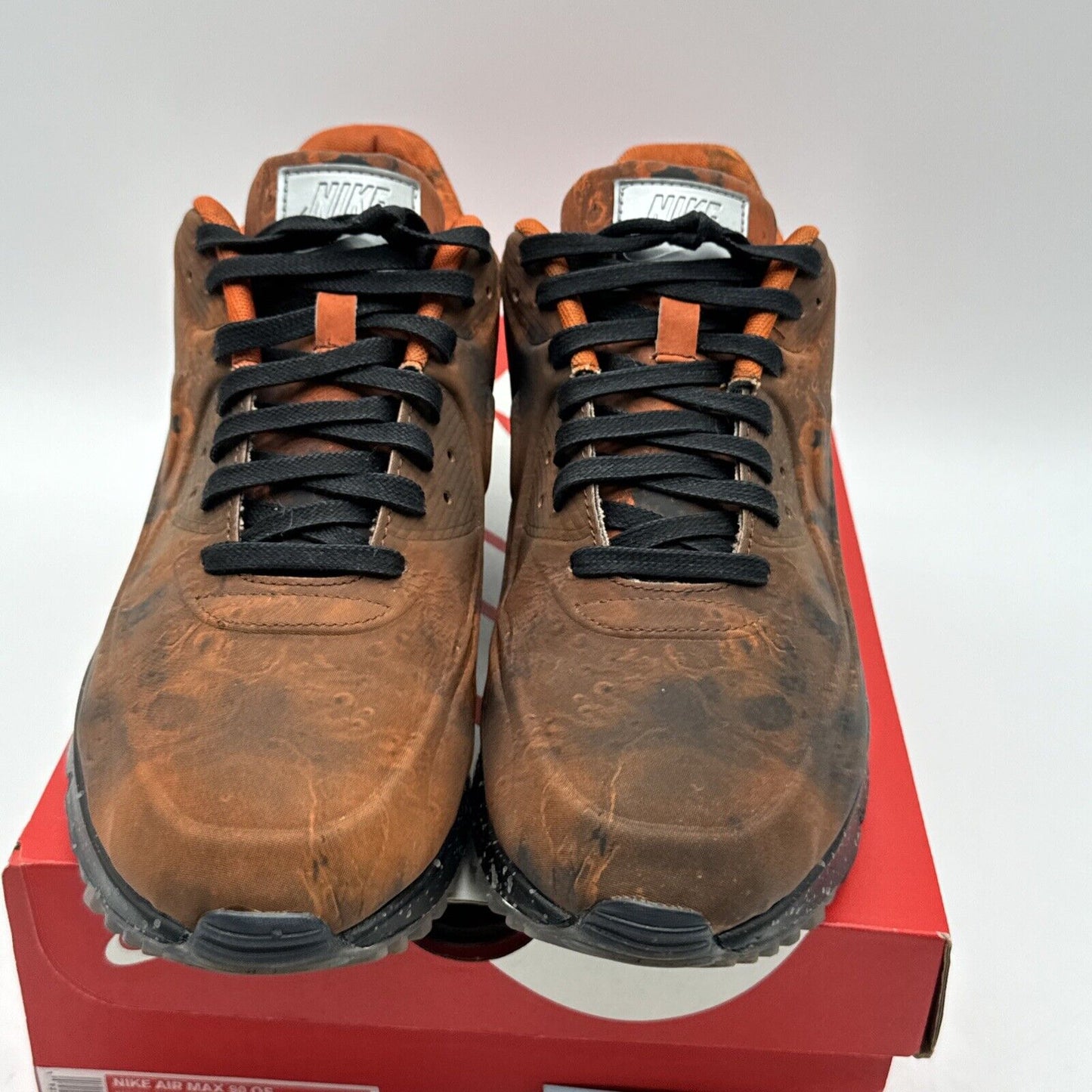 Size 10 - Nike Air Max 90 QS Mars Landing 2019 Orange Reflective Black Shiny