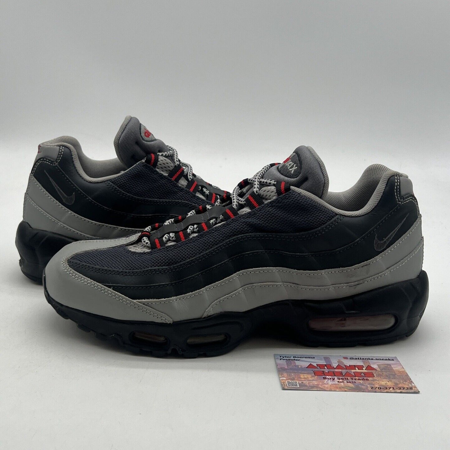 Size 9.5 - Nike Air Max 95 Essential Silver Anthracite (749766-005)