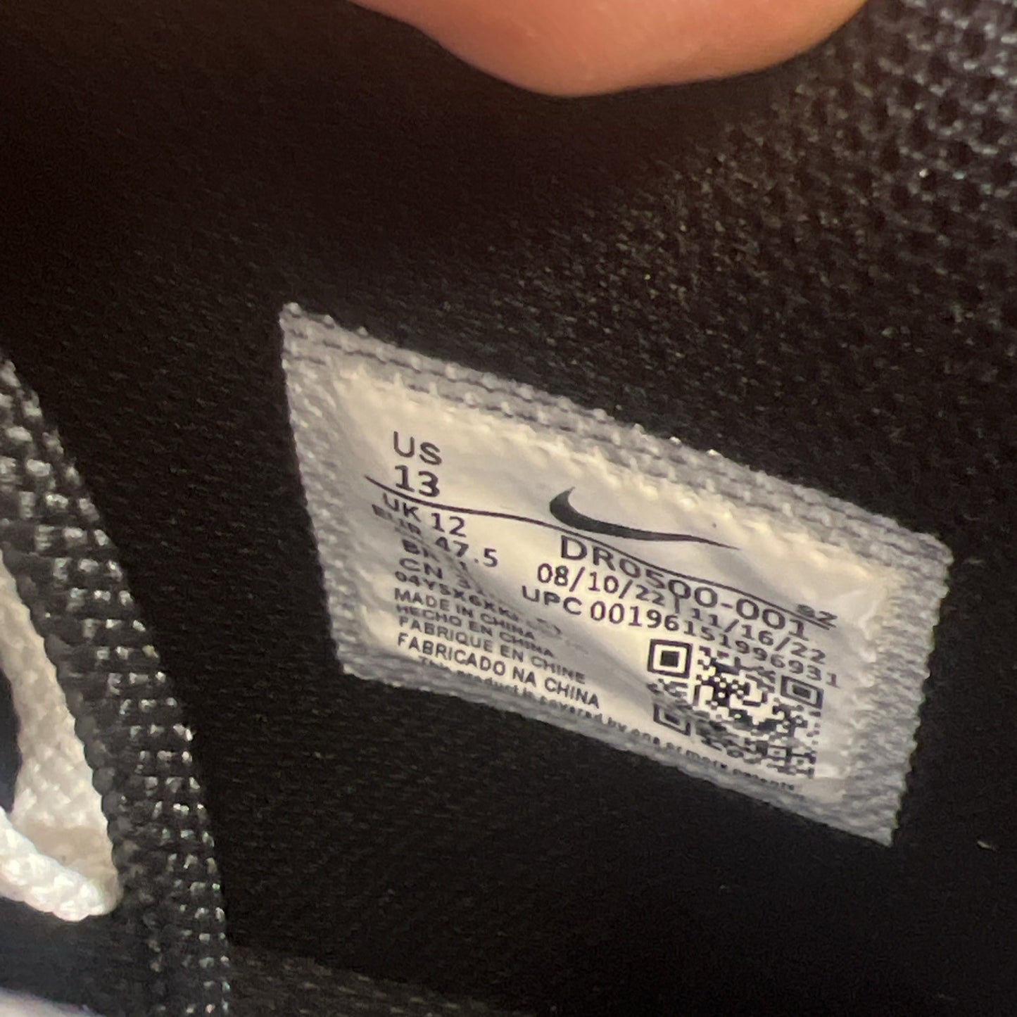 Size 13 - Nike Off-White x Air Force 1 SP Leather Mid Sheed (DR0500-001)