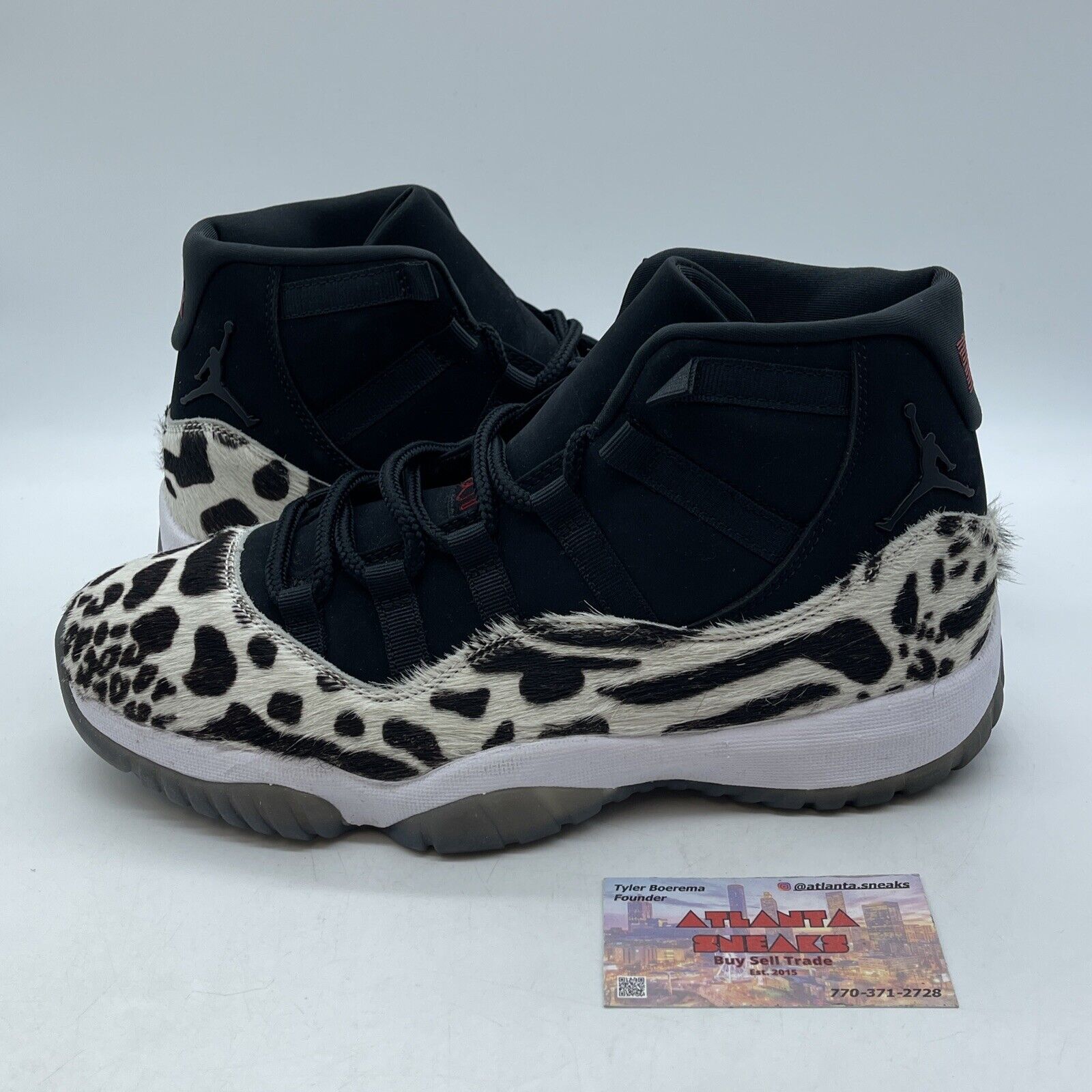 Size 11W - Air Jordan 11 Retro Animal Instinct Black White Brown (AR0715-010)