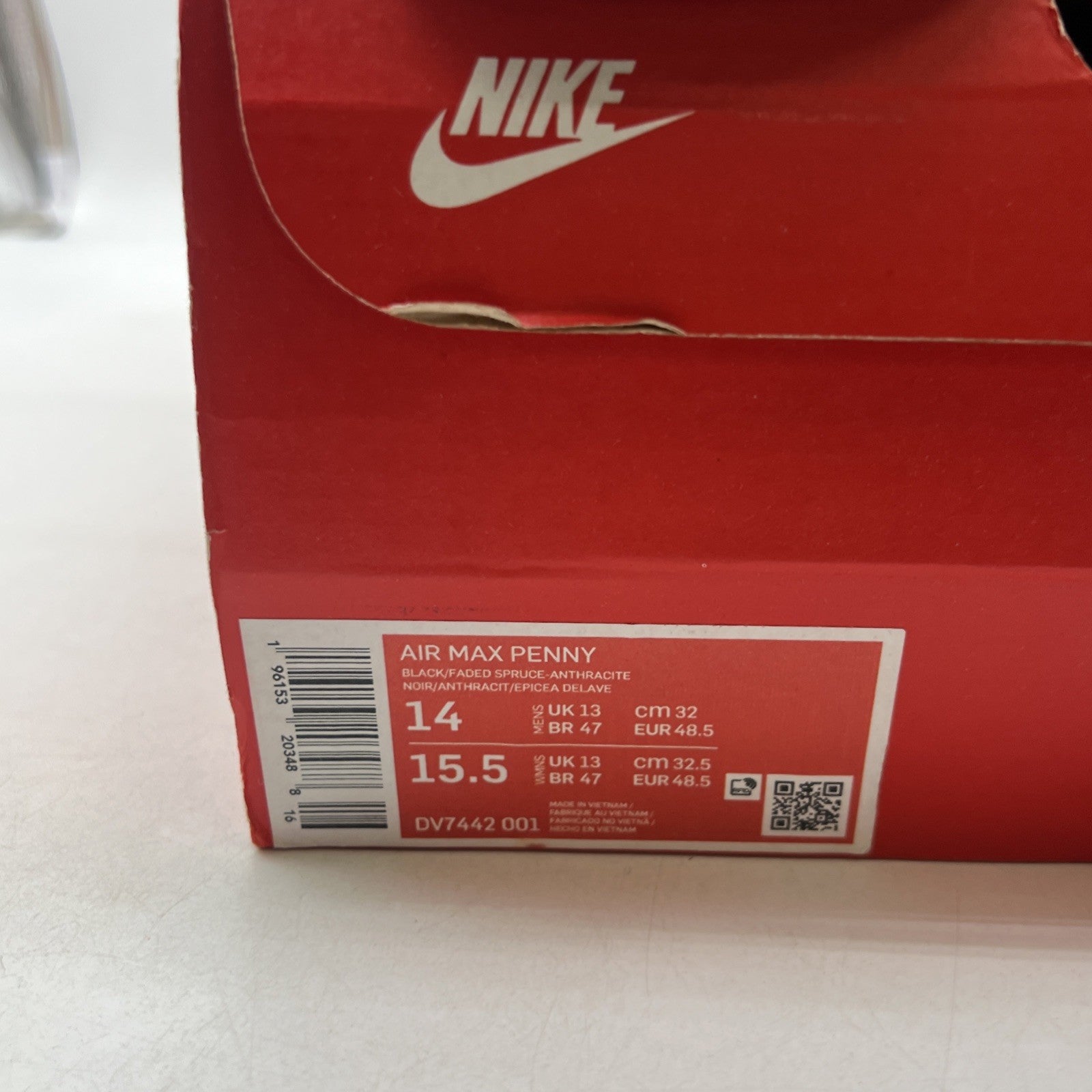 Size 14 - Nike Air Max Penny 1 Faded Spruce 2023 (DV7442-001)