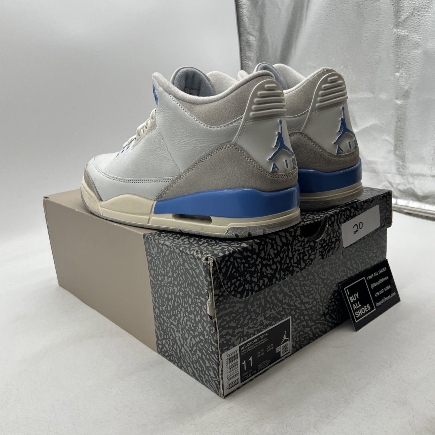 Size 11 - Air Jordan 3 Retro Lucky Shorts (CT8532-101)