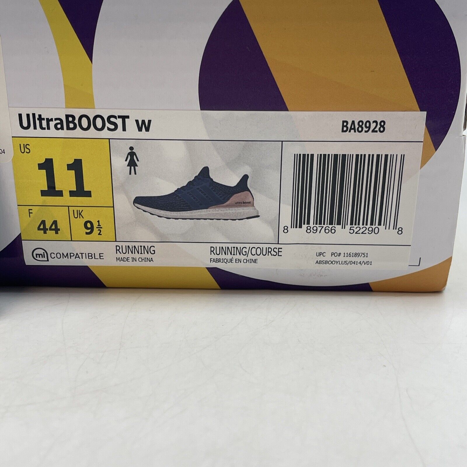 Size 11W - adidas UltraBoost 3.0 Mystery Blue White Gray (BA8928)