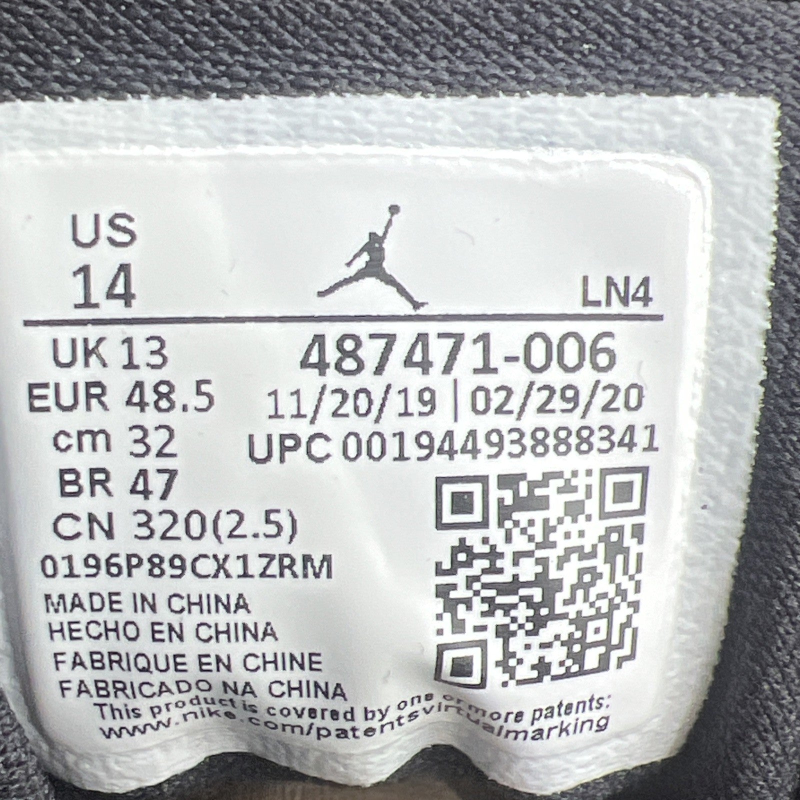 Size 14 - Air Jordan 14 Retro Gym Red (487471-006)