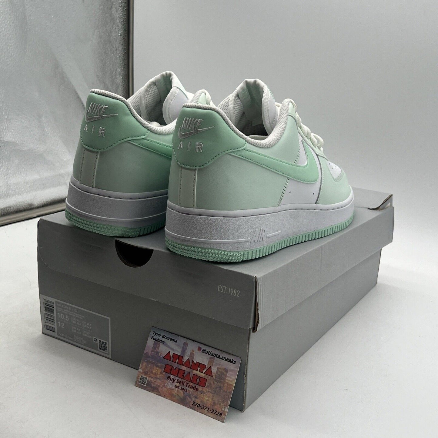 Size 10.5 - Nike Air Force 1 Low Mint Foam White Leather  (FZ4123-304)