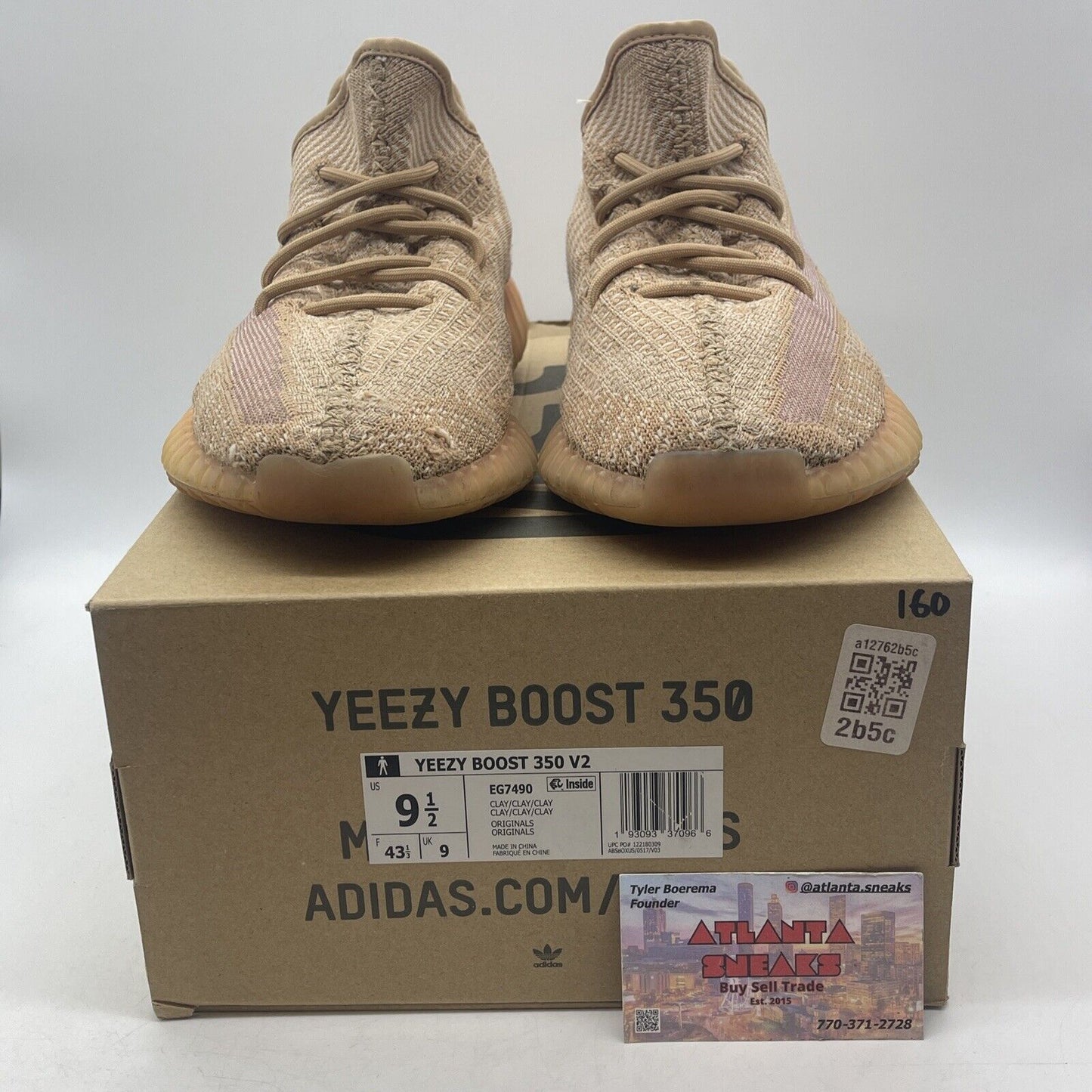 Size 9.5 - adidas Yeezy Boost 350 V2 Clay Orange (EG7490)