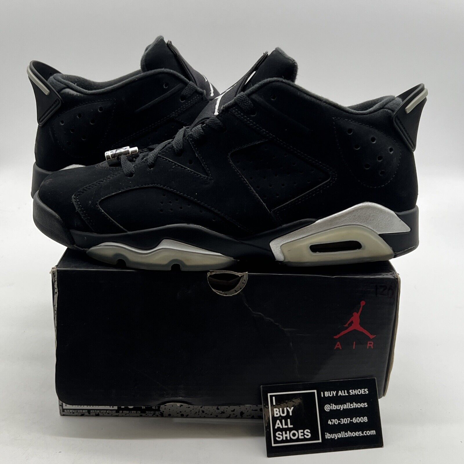 Size 10.5 - Air Jordan 6 Retro Low Chrome (304401-003)