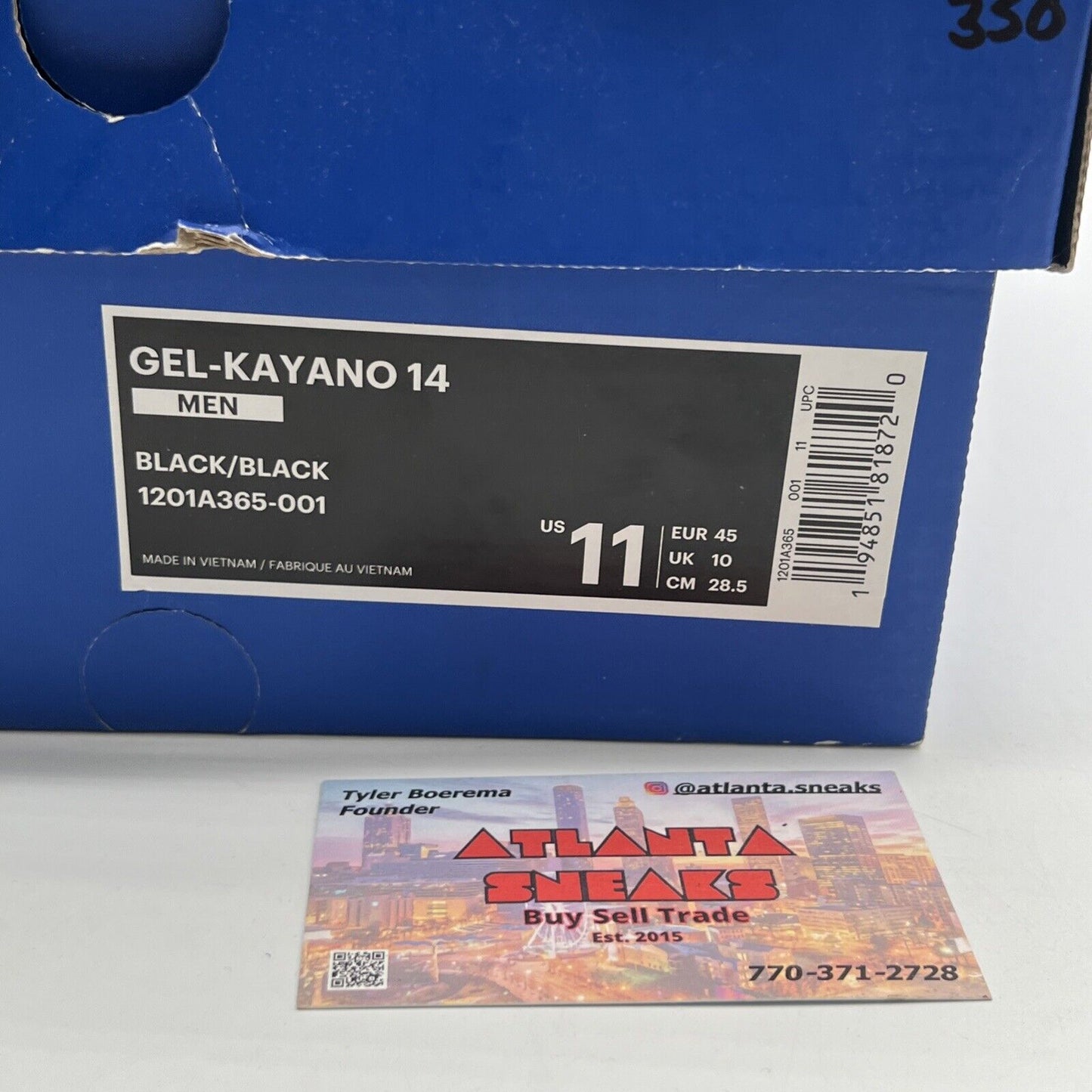 Size 9 - ASICS Angelo Baque x Gel Kayano 14 Rebirth of Cool (1201A365-001)